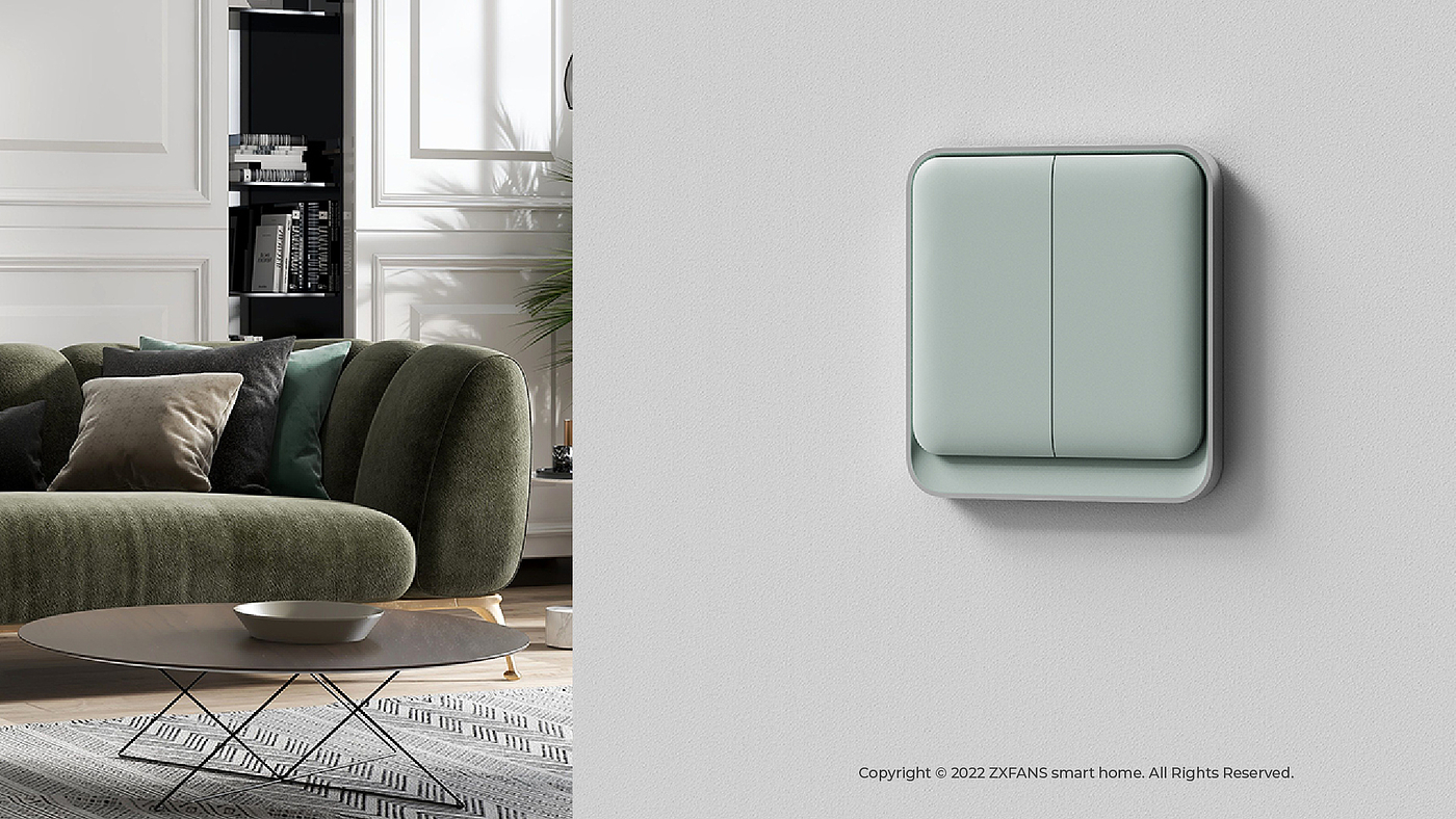 Wise and Fan，zxfans，Whole house intelligence，Smart home，Intelligent switch，product design，