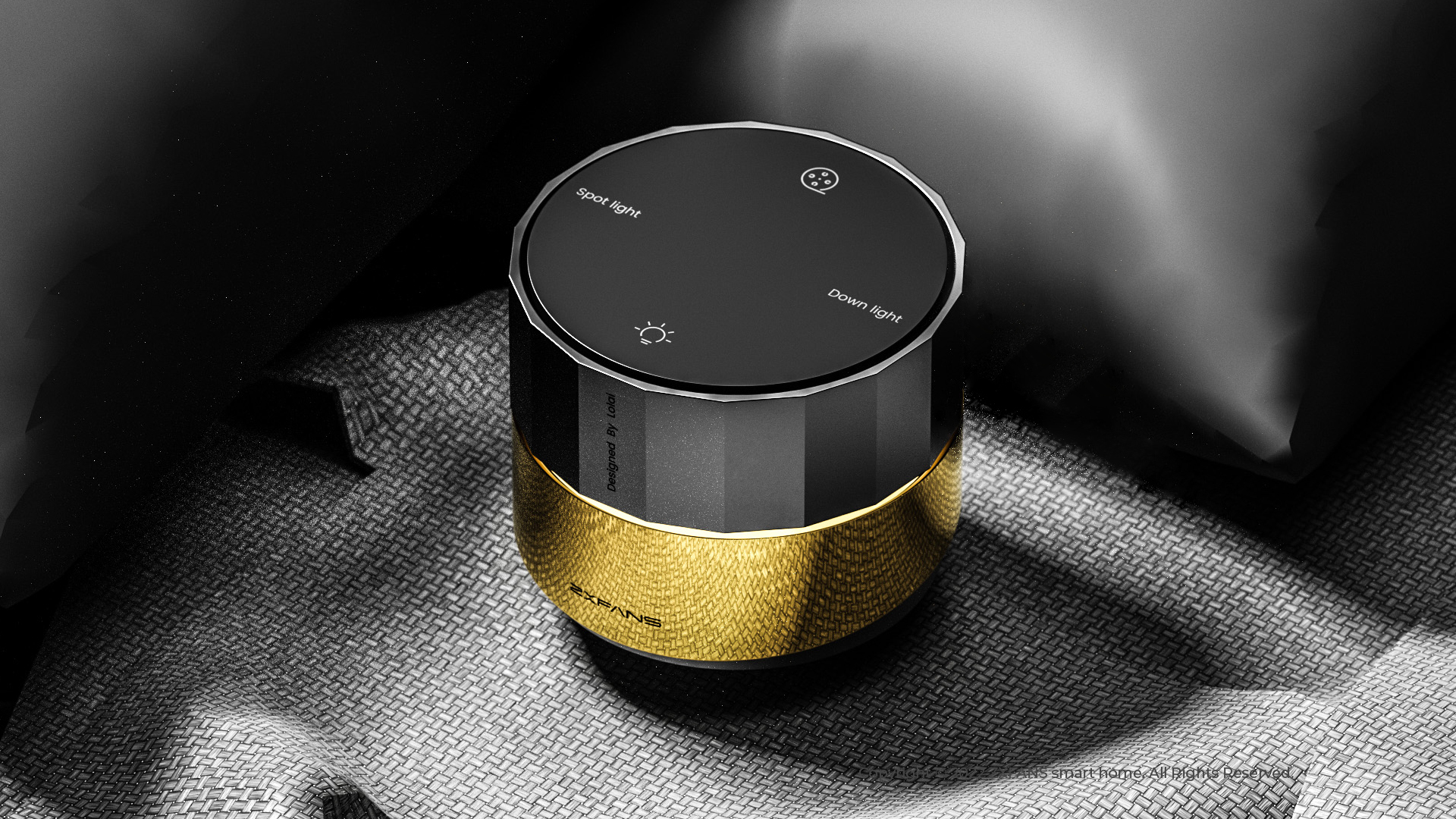 Wise and Fan，Smart home，Inpolar Knob，Remote control，zxfans，Intelligent switch，control，product design，