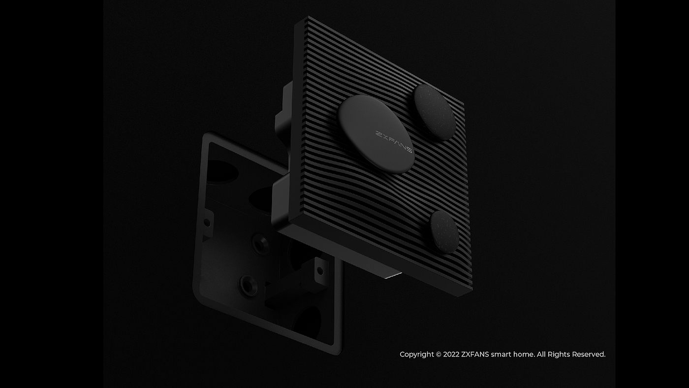 Wise and Fan，zxfans，Whole house intelligence，Smart home，Intelligent switch，Voice switch，Voice-activated switch，product design，