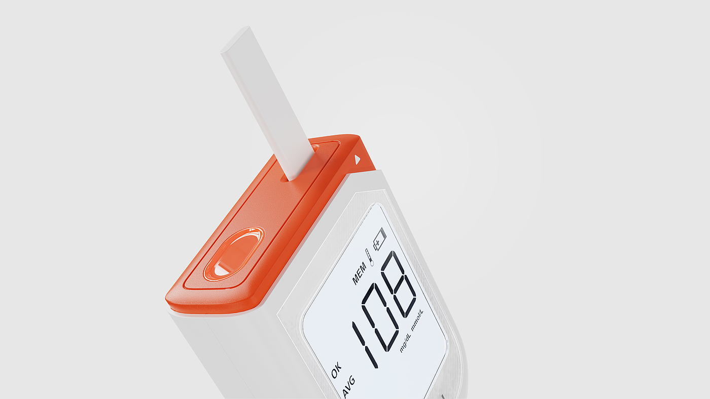 industrial design，Medical products，Blood glucose meter，Hangzhou Aike Industrial Design Co., Ltd，