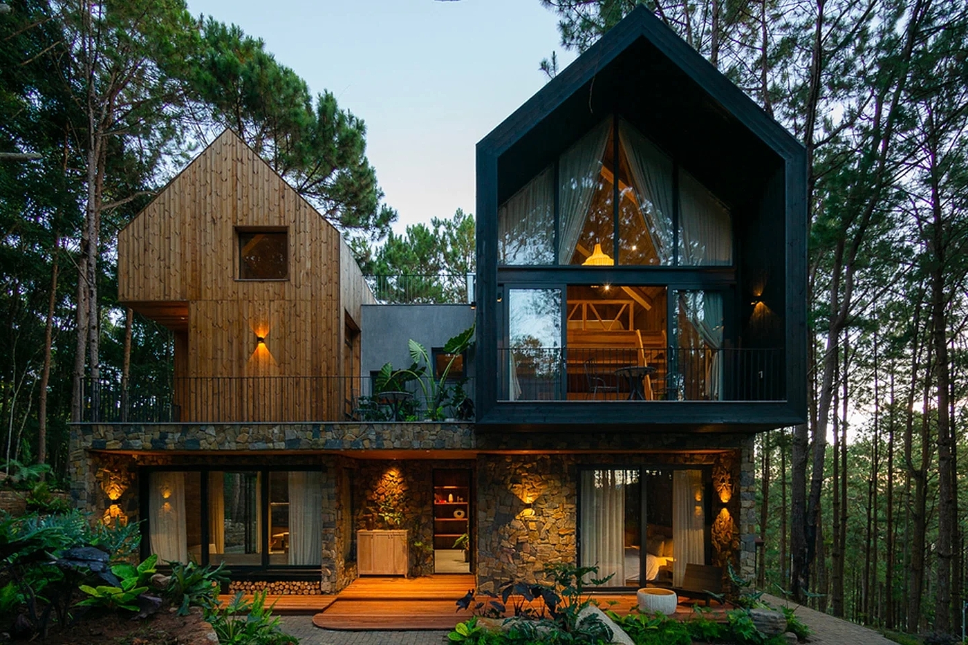 建筑，室内设计，APS Concept，Dalat pine forest，