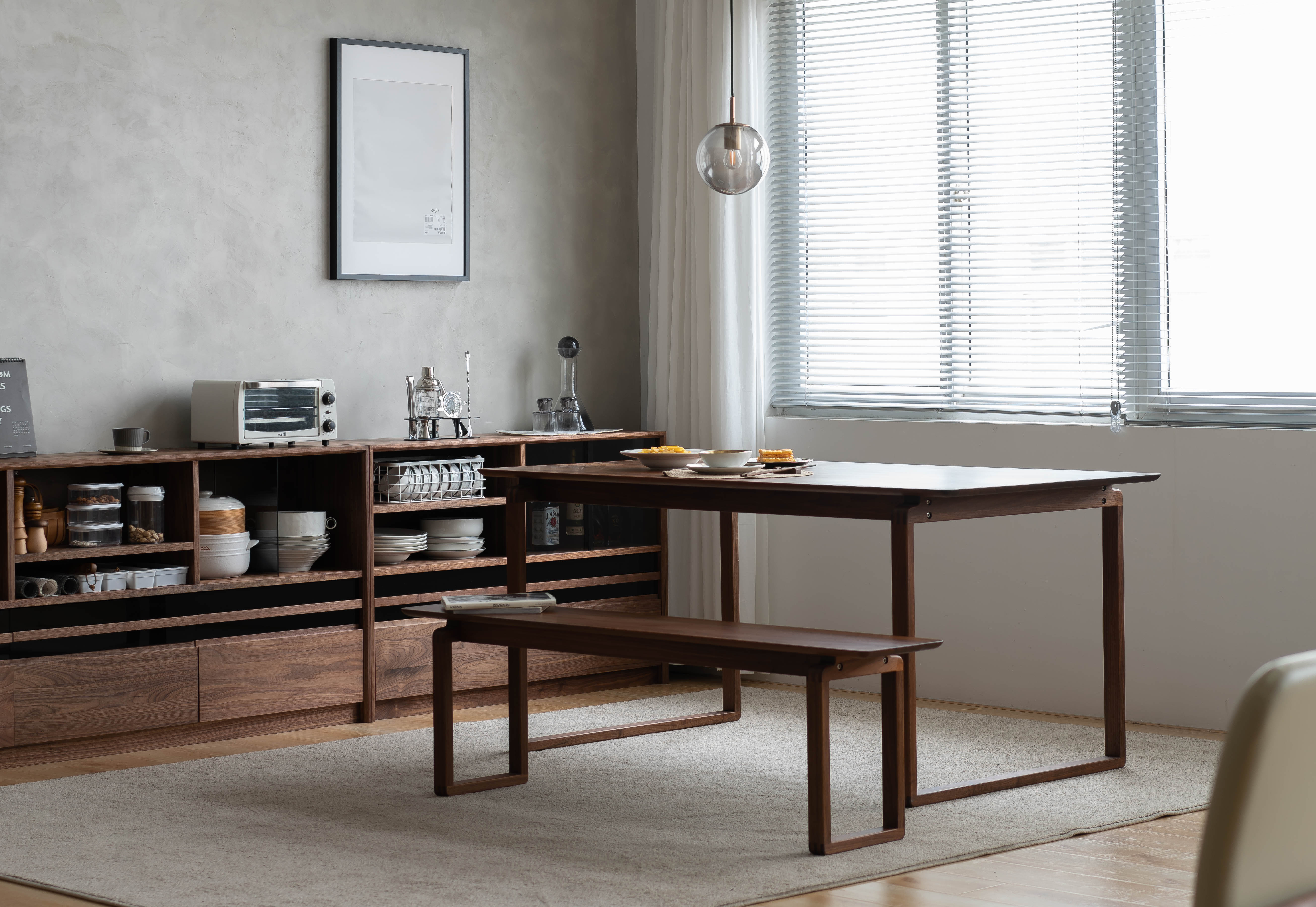 Solid wood furniture，furniture design ，product design，Sideboard，Side cabinet，Black walnut furniture，Cherry wood furniture，