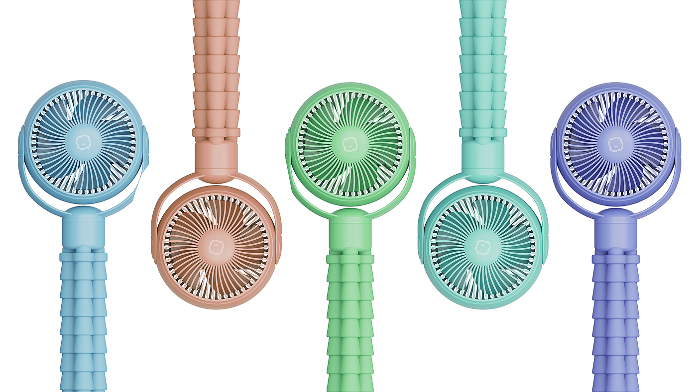 Fan, cartoon, mini，