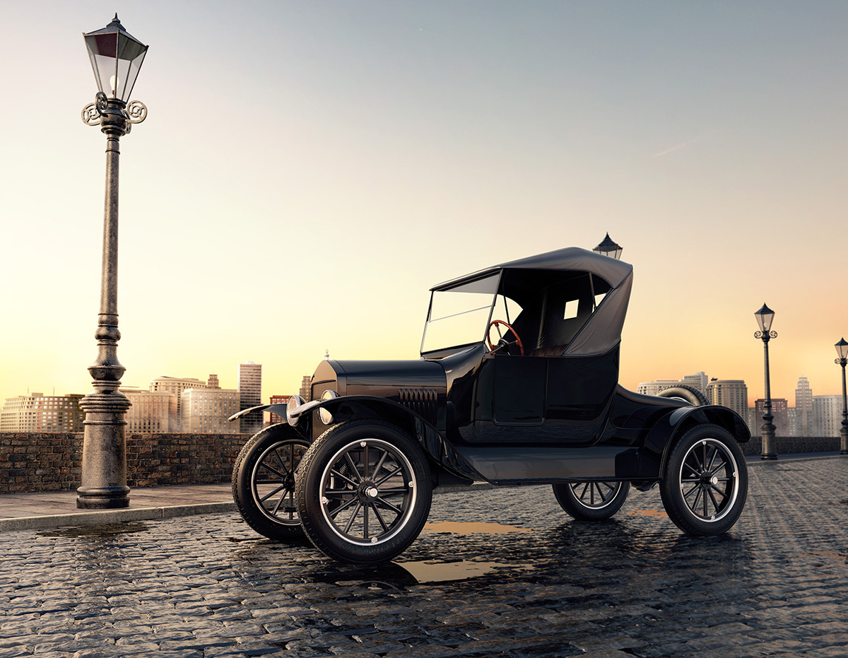 回味经典1924福特t型轮式跑车