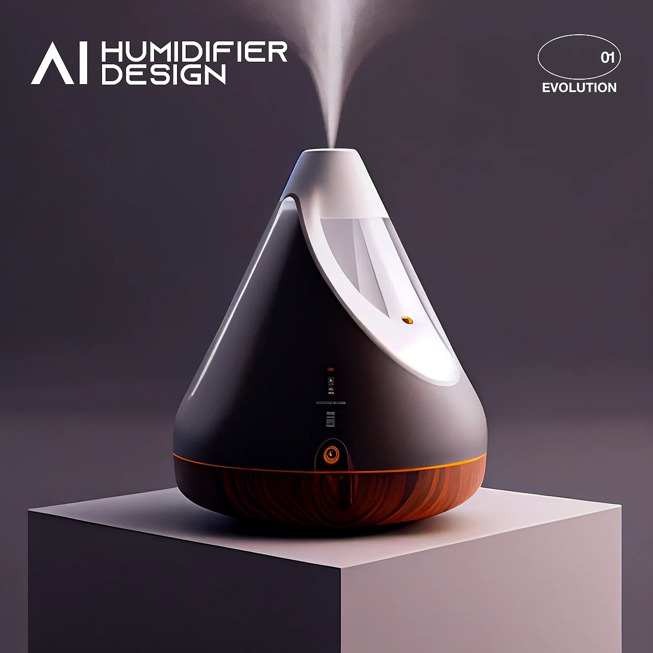 Humidifier，Decoration design，ai，AI design，product design，industrial design，Evolution laboratory，