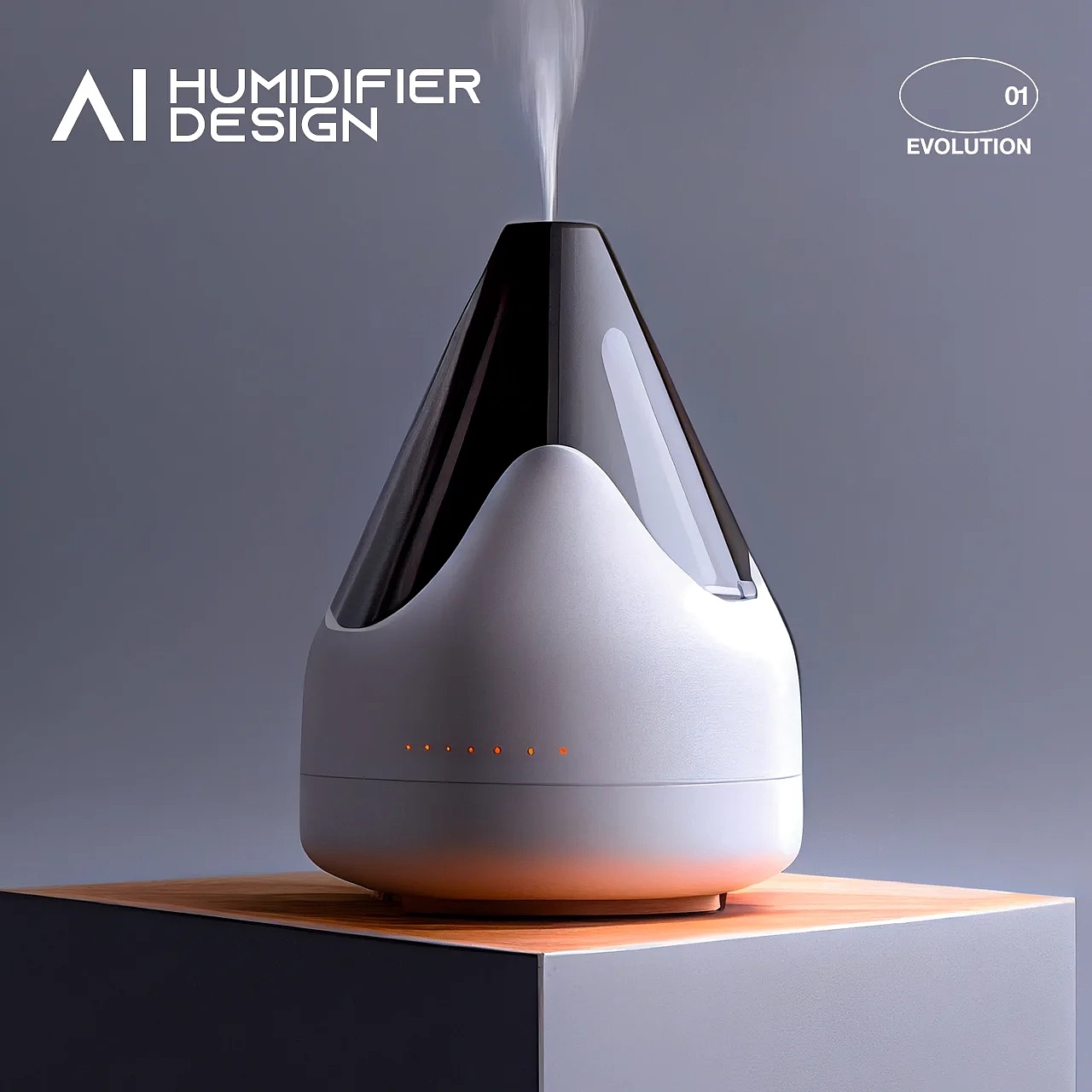 Humidifier，Decoration design，ai，AI design，product design，industrial design，Evolution laboratory，