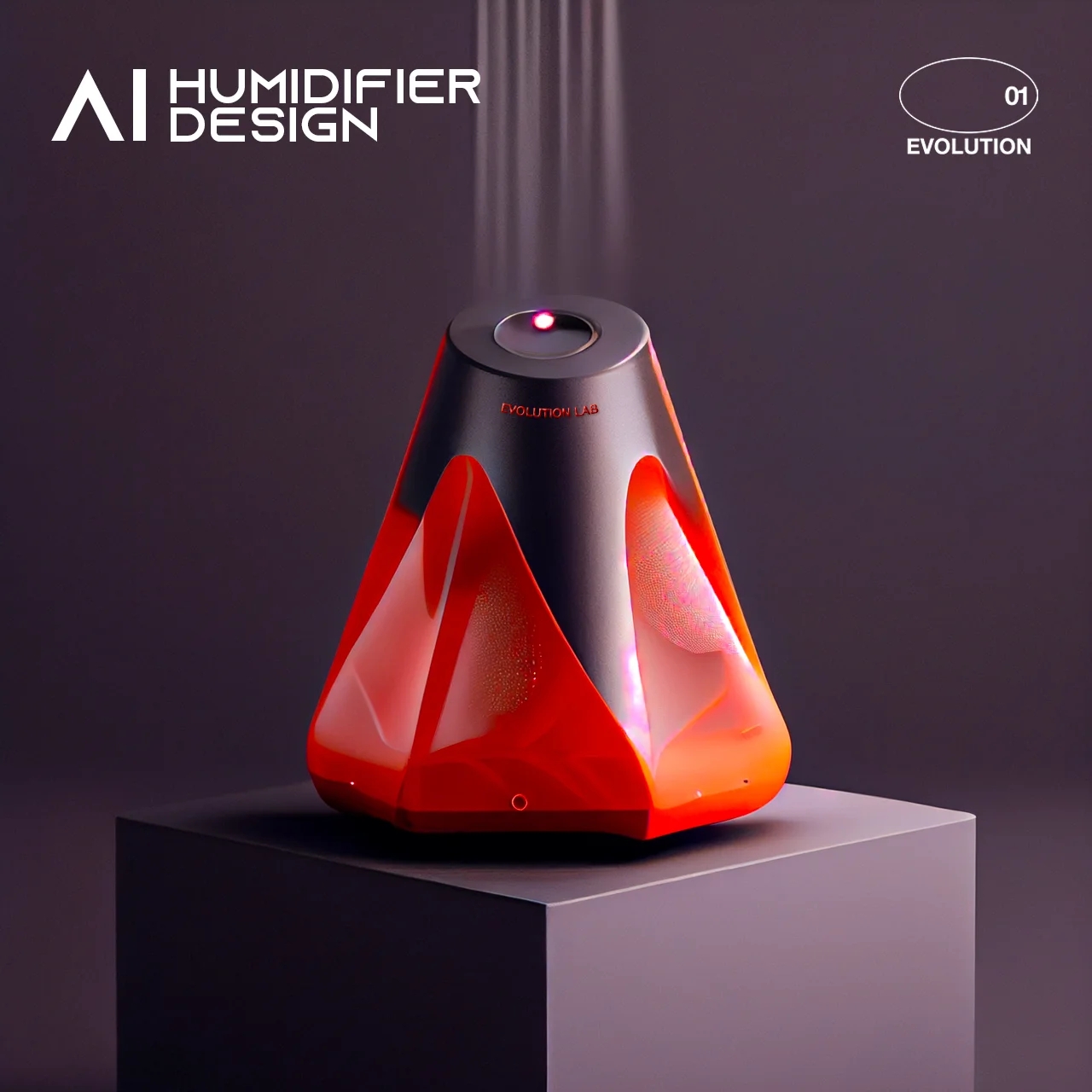 Humidifier，Decoration design，ai，AI design，product design，industrial design，Evolution laboratory，