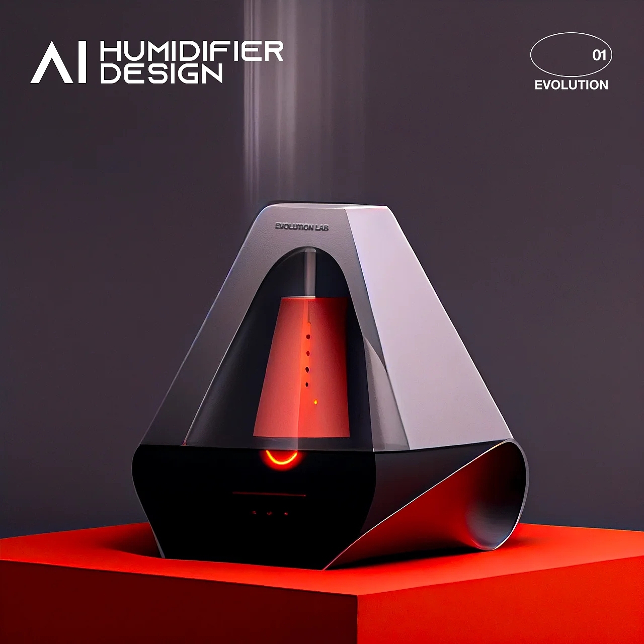 Humidifier，Decoration design，ai，AI design，product design，industrial design，Evolution laboratory，
