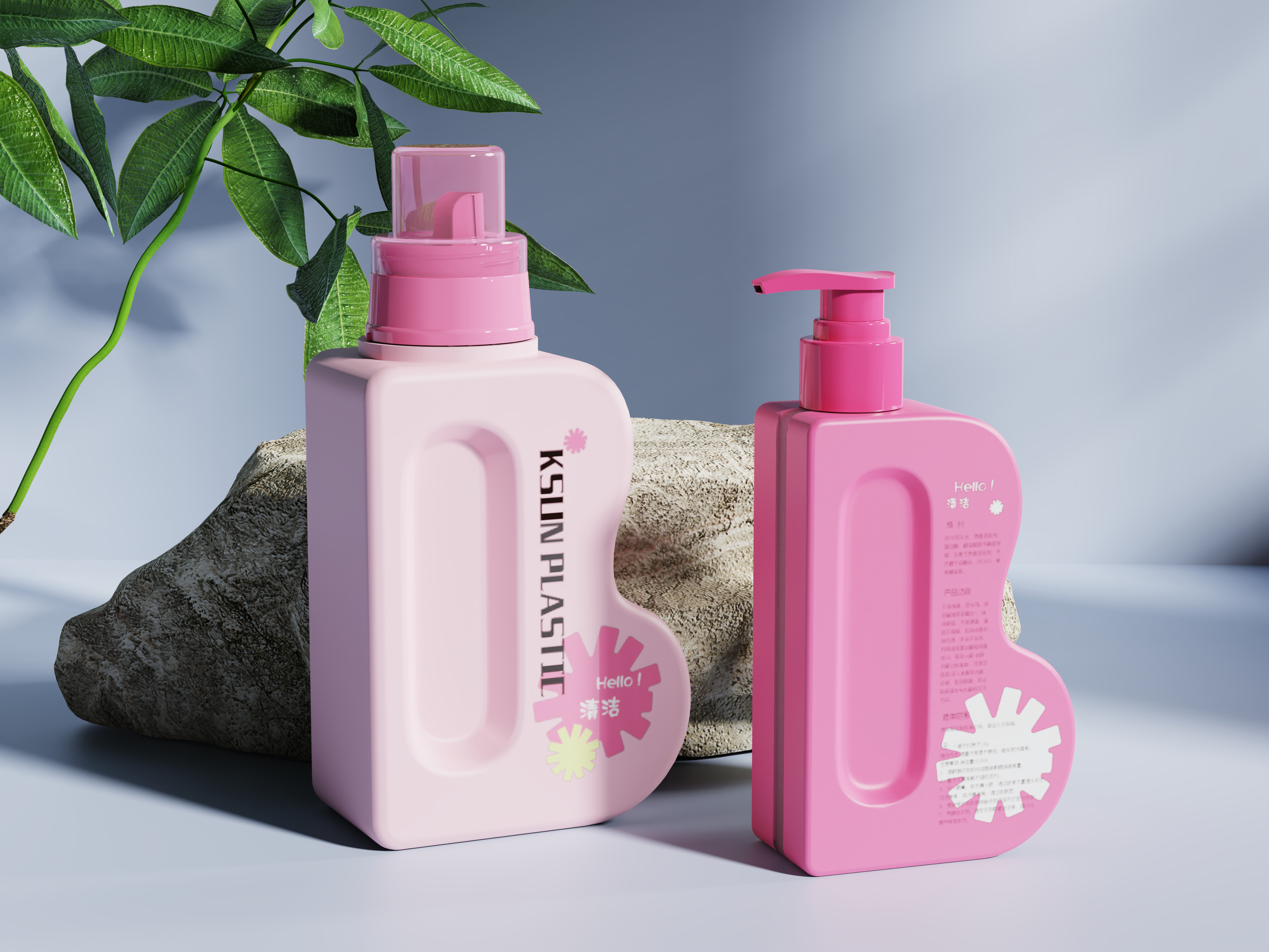 PE bottle，Appearance design，