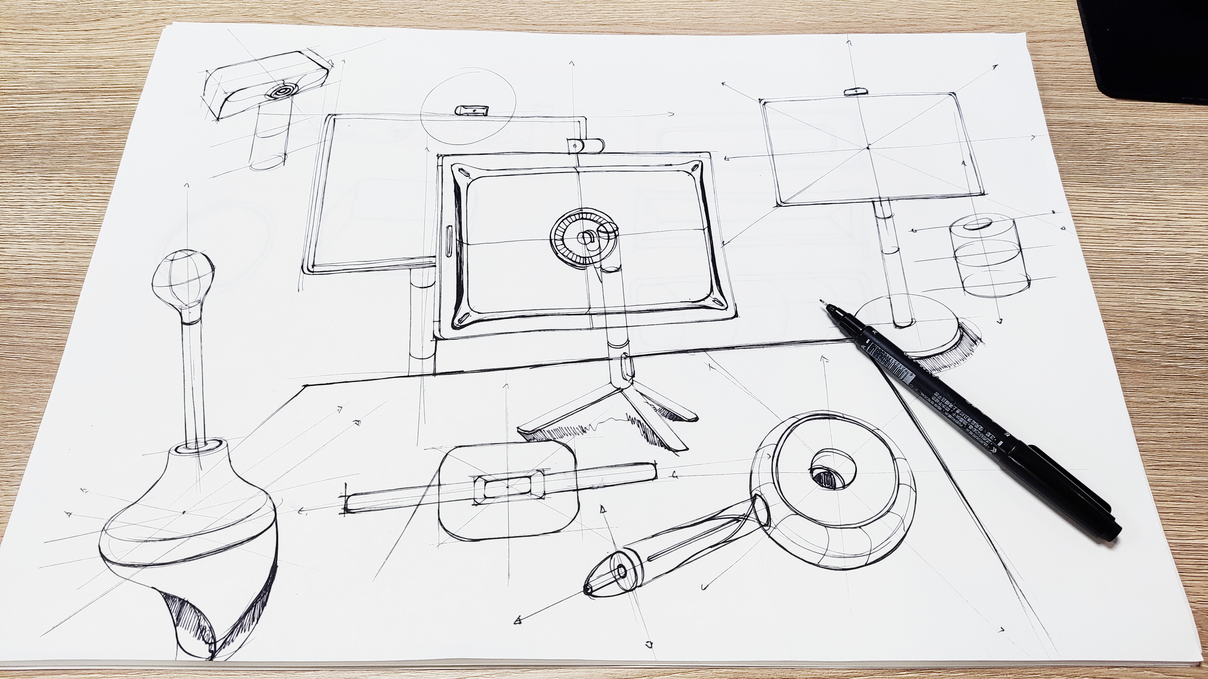 Hand drawn，Design，Household appliances，electronic product，