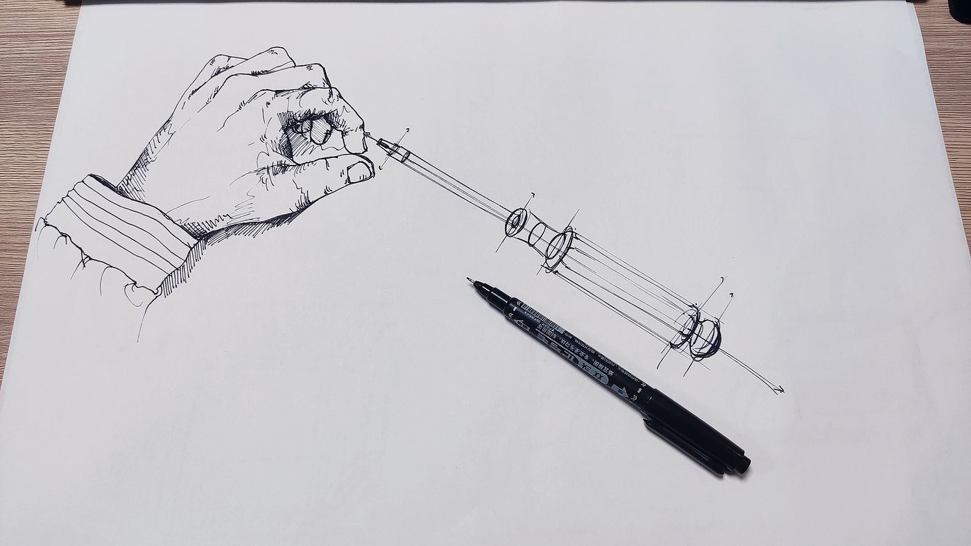 Hand drawn，Design，Household appliances，electronic product，