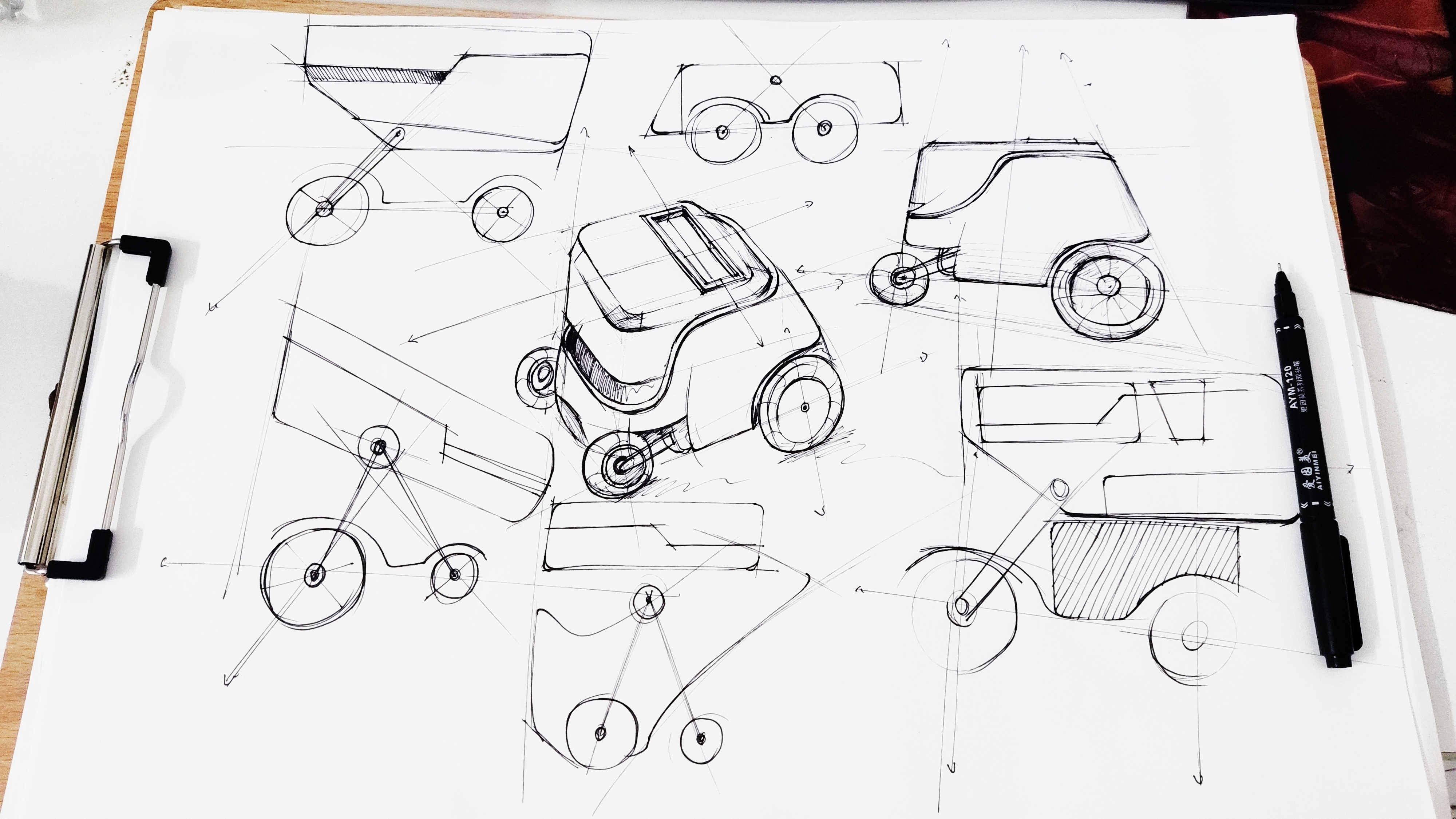 Hand drawn，Design，Household appliances，electronic product，