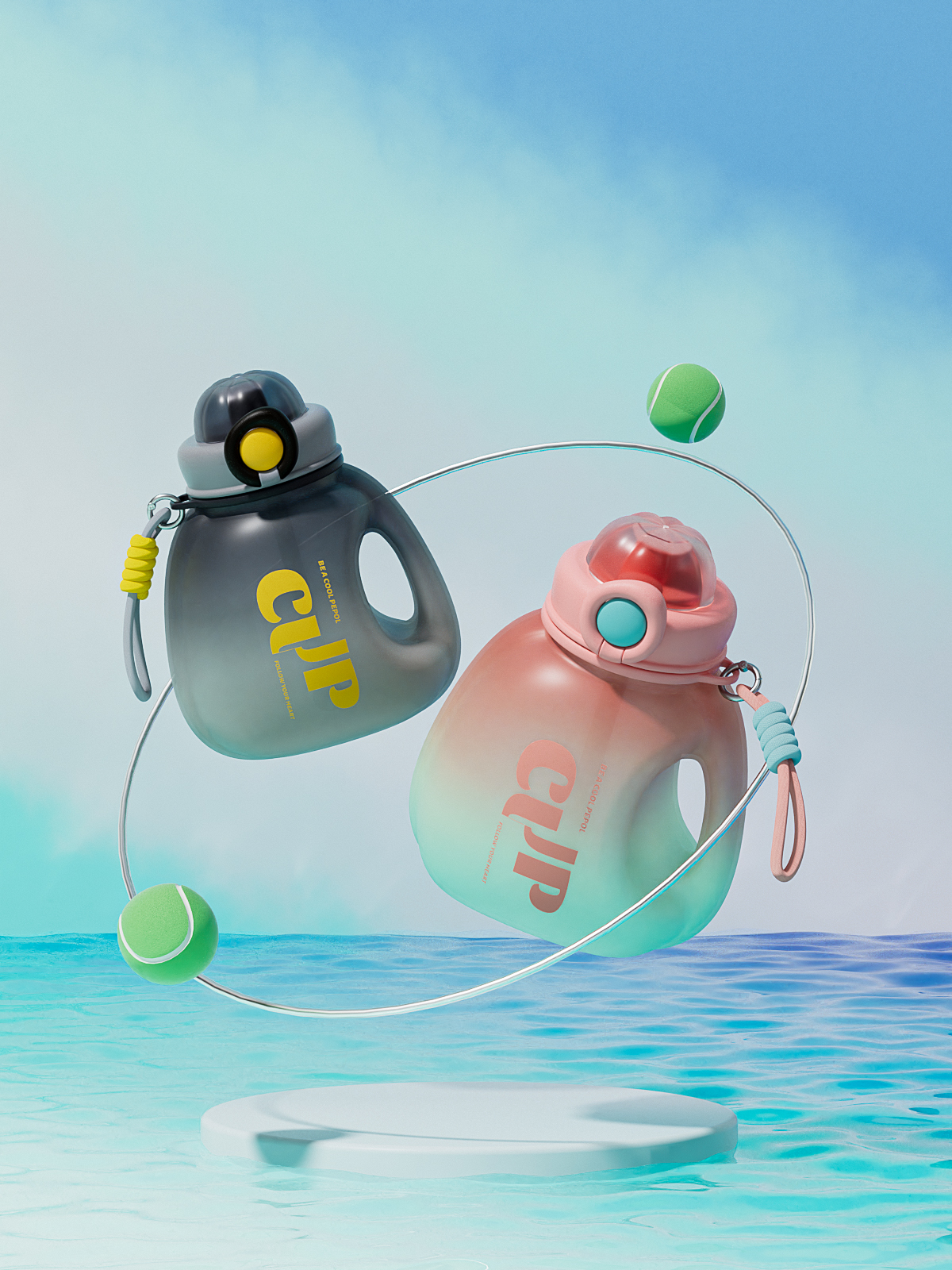 Plastic Pumpkin Water Cup，