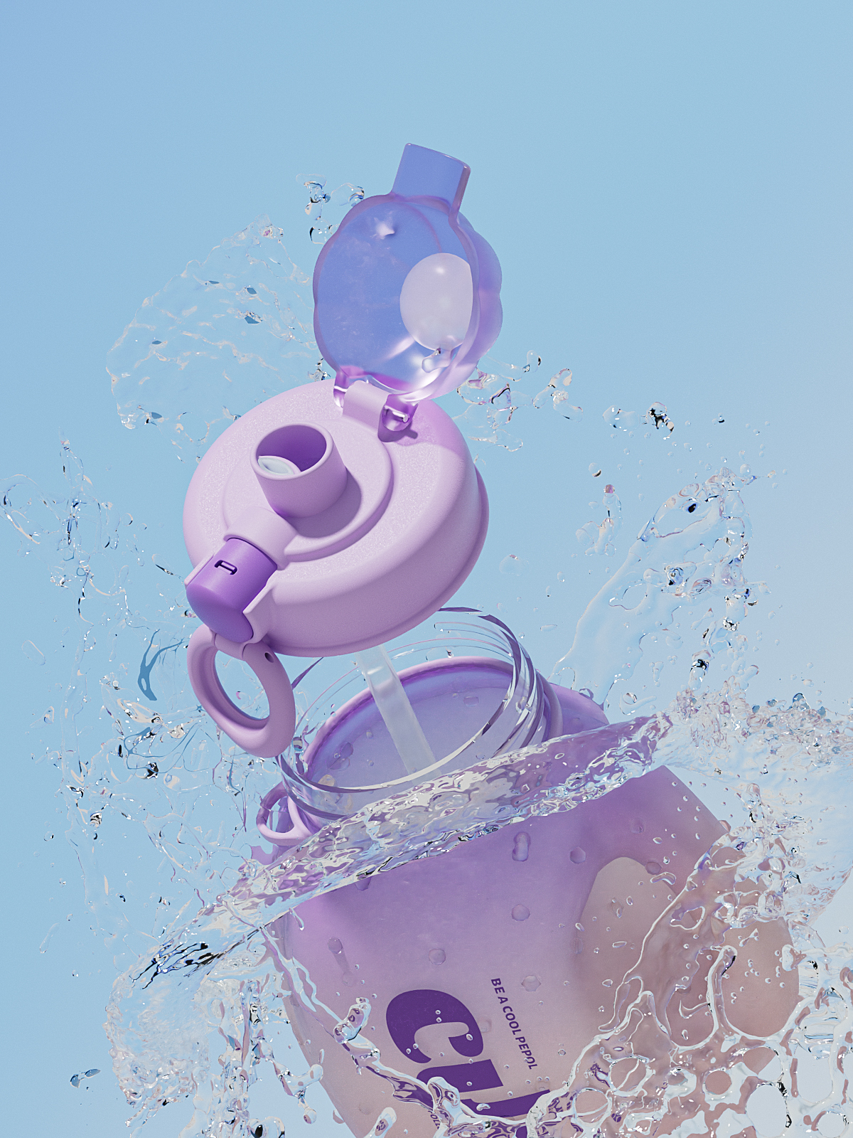 Plastic Pumpkin Water Cup，