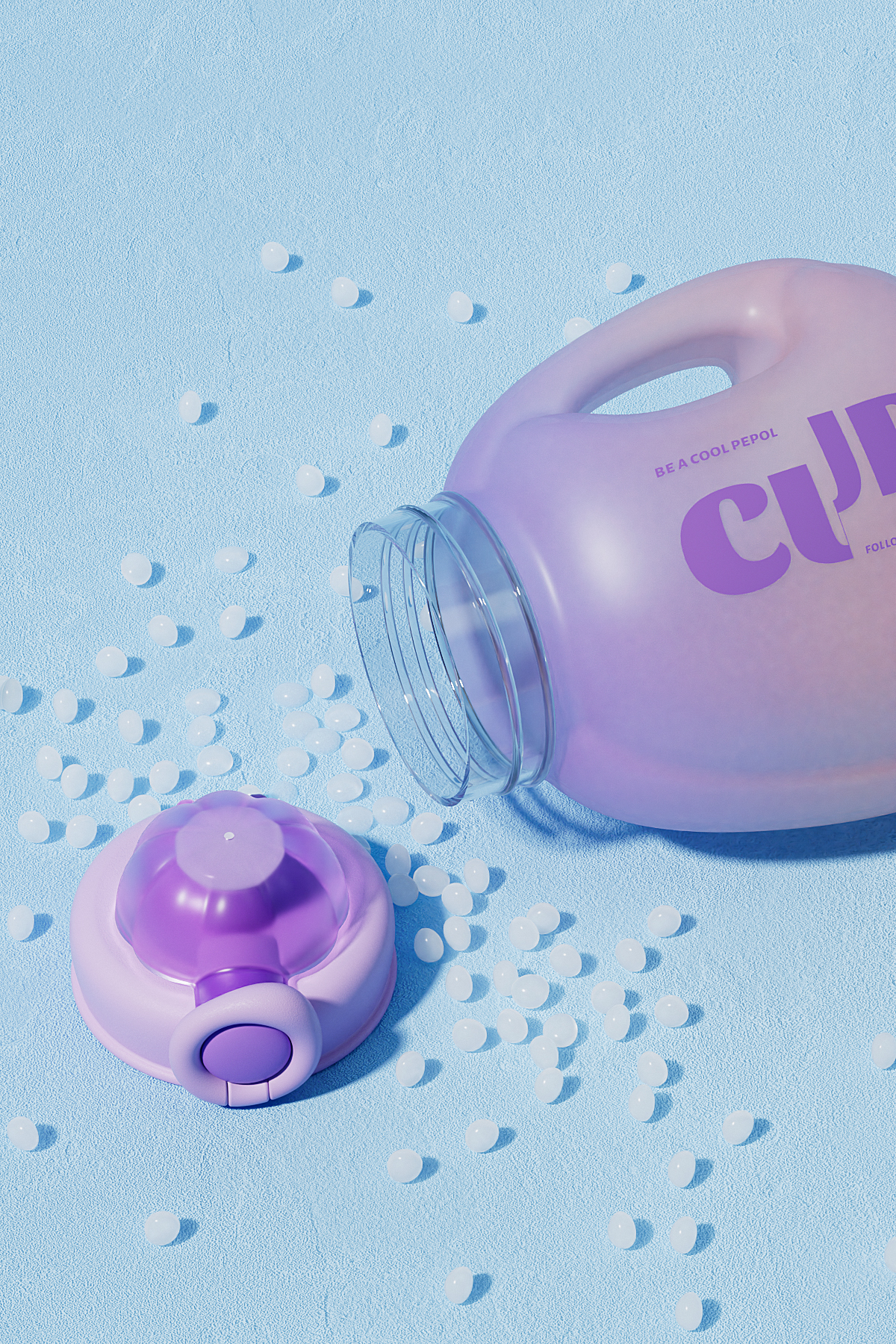 Plastic Pumpkin Water Cup，