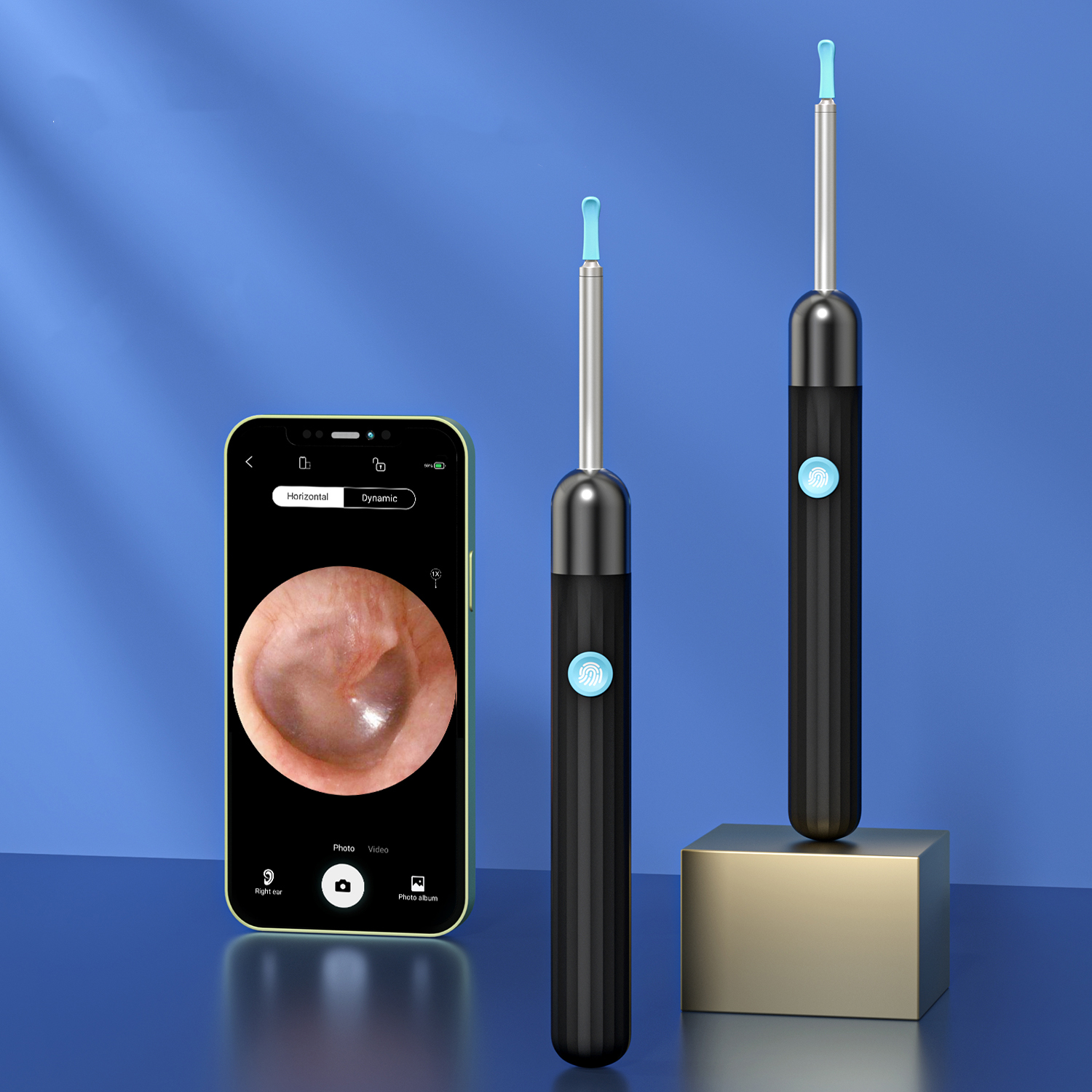 Genting Design Teamed up with Sulang Technology，Good Design Joins Together with Good Channels，Achievement of good design，Ear cleaning，Minimal texture，Ear canal cleaning/visibility，Endoscope，Visual ear scoop，