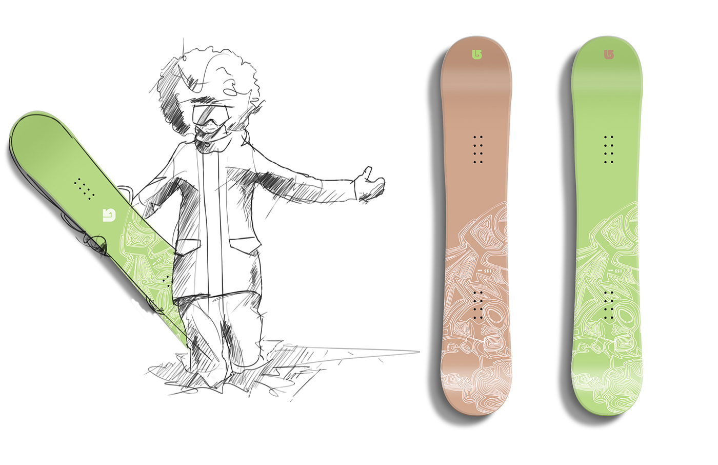 Hand drawn，ps，marker pen，