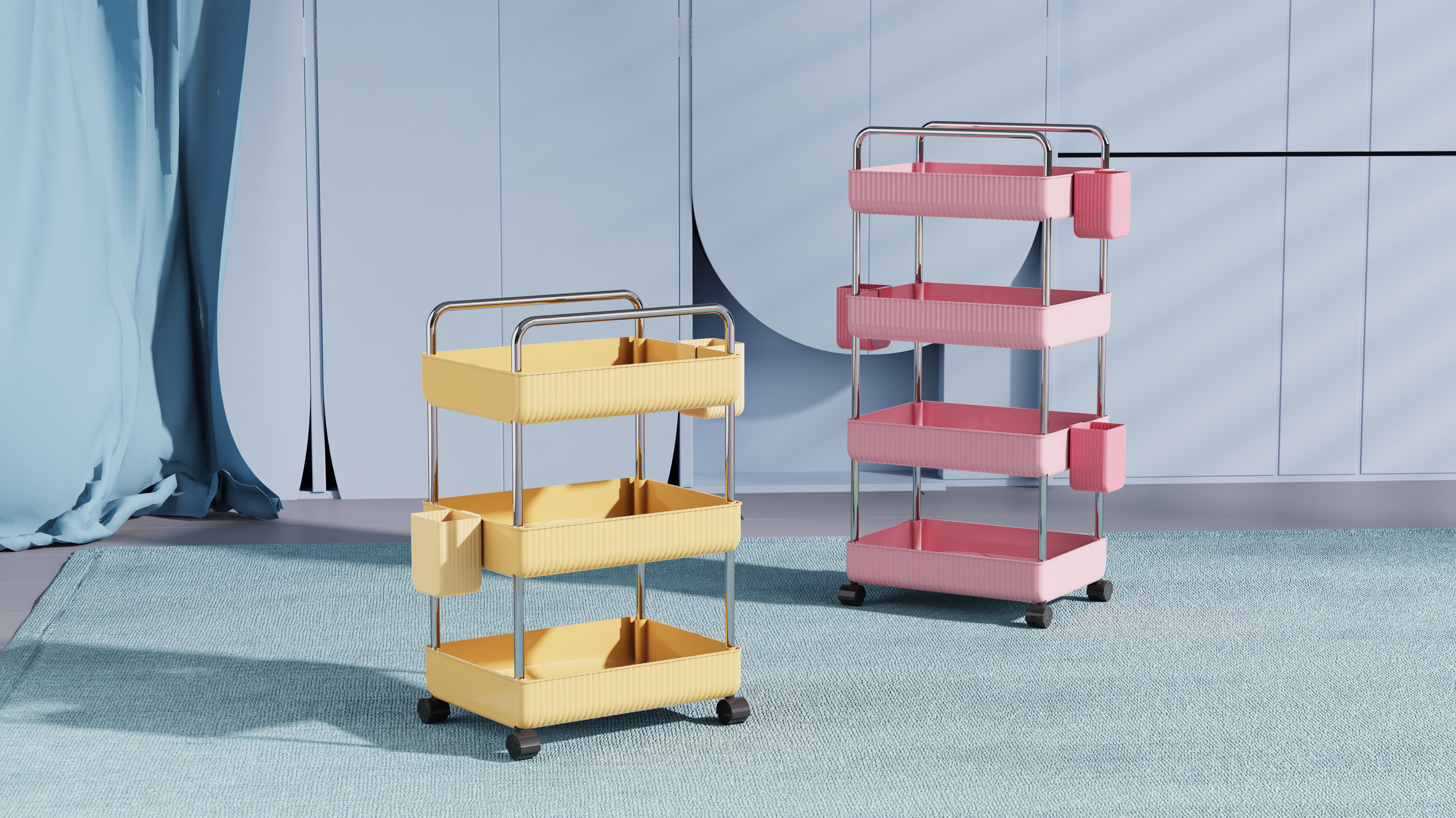 Shelf storage，Storage trolley，Trolley，Storage rack，Storage Rack，Storage Rack Trolley，Kitchen rack，