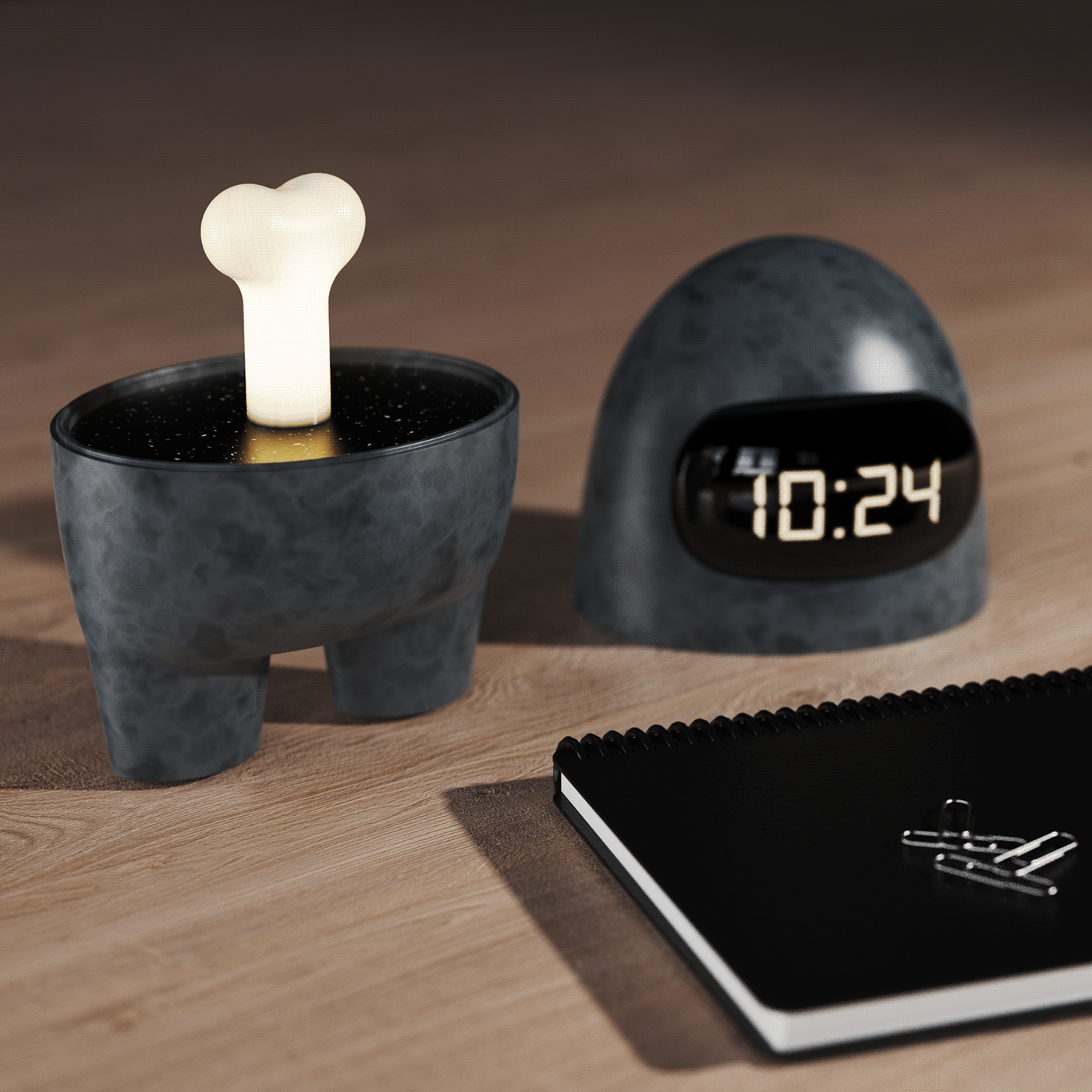 Clock，lamp，product design，office，Clock design，