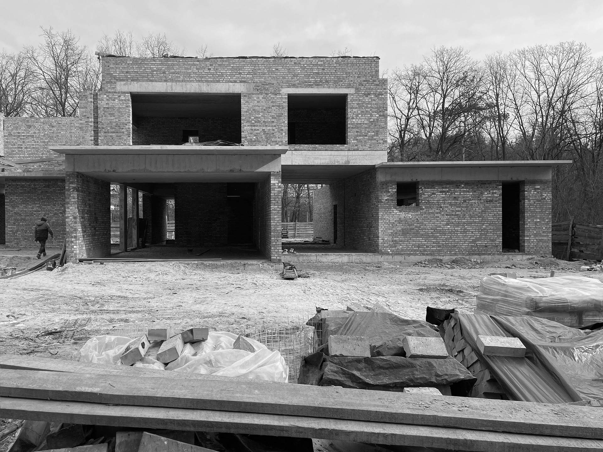 building design，Architectural design，courtyard，