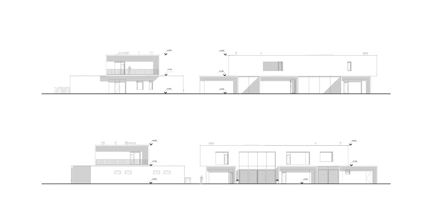 building design，Architectural design，courtyard，