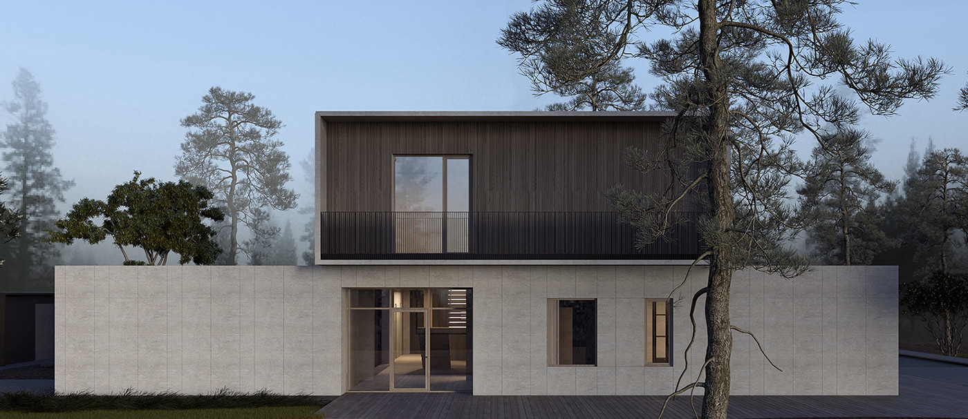 building design，Architectural design，courtyard，