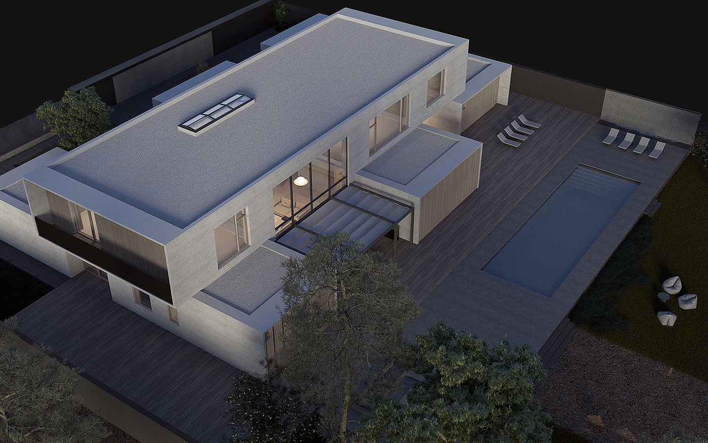 building design，Architectural design，courtyard，