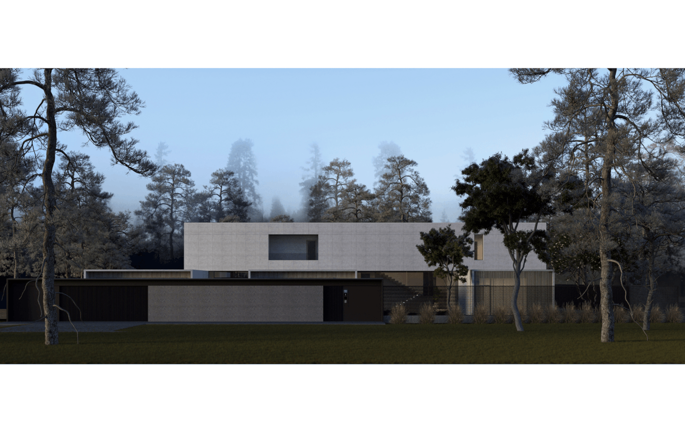 building design，Architectural design，courtyard，