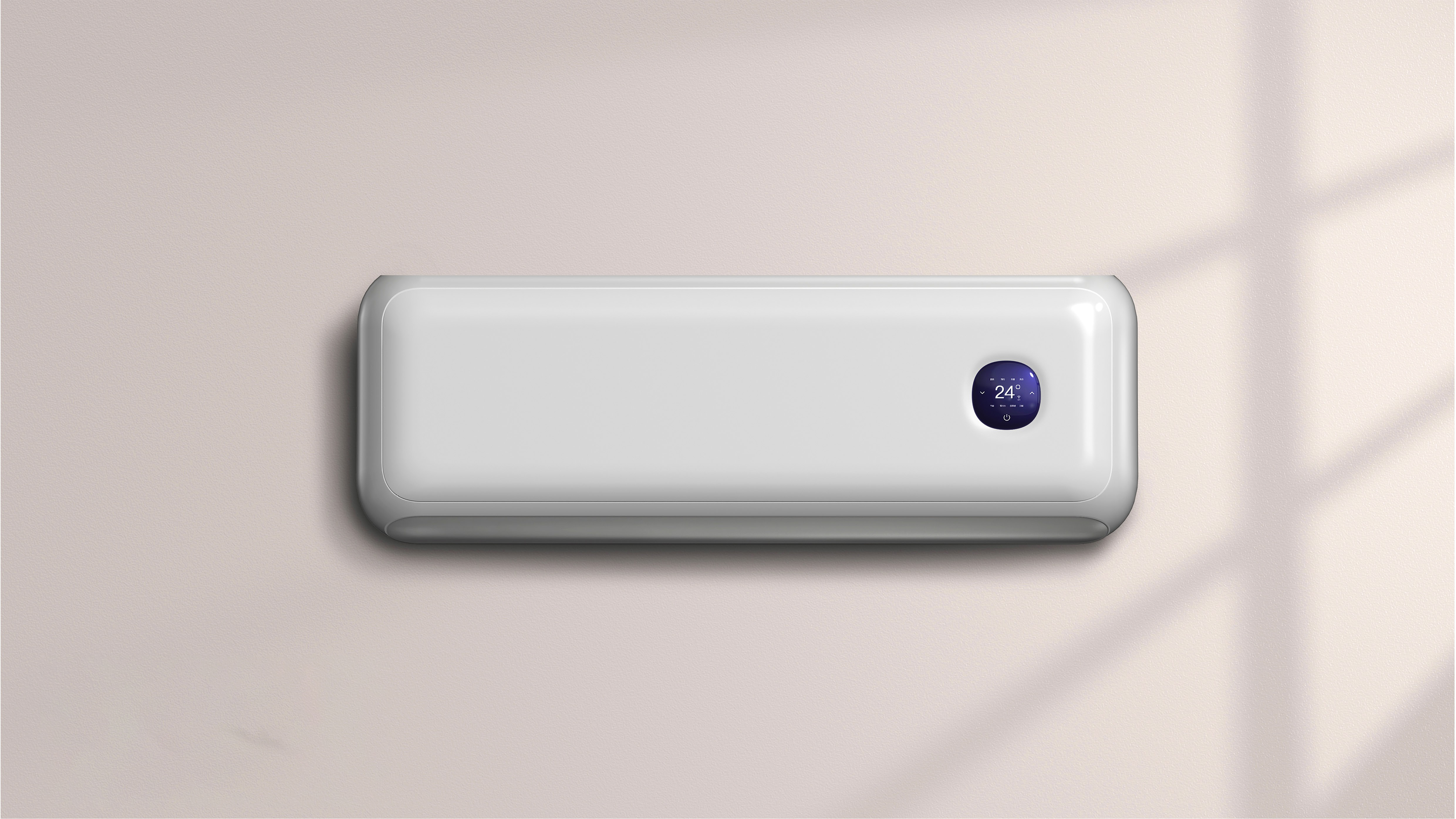 Air conditioning hang up, minimalist design.，Air conditioner on-hook, minimalist design.，