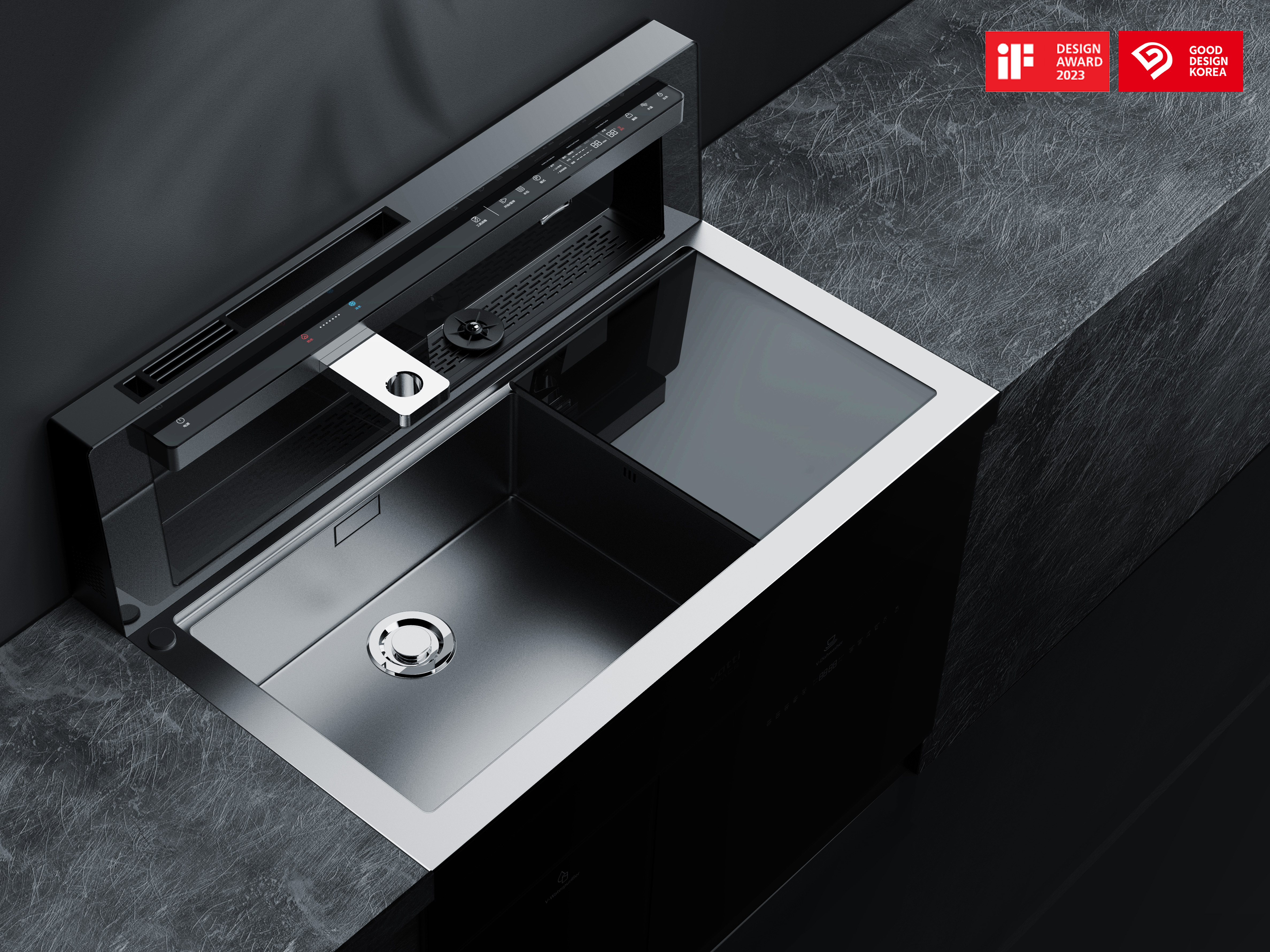 Kitchen electricity，kitchen，an electric appliance，water tank，integrate，product design，