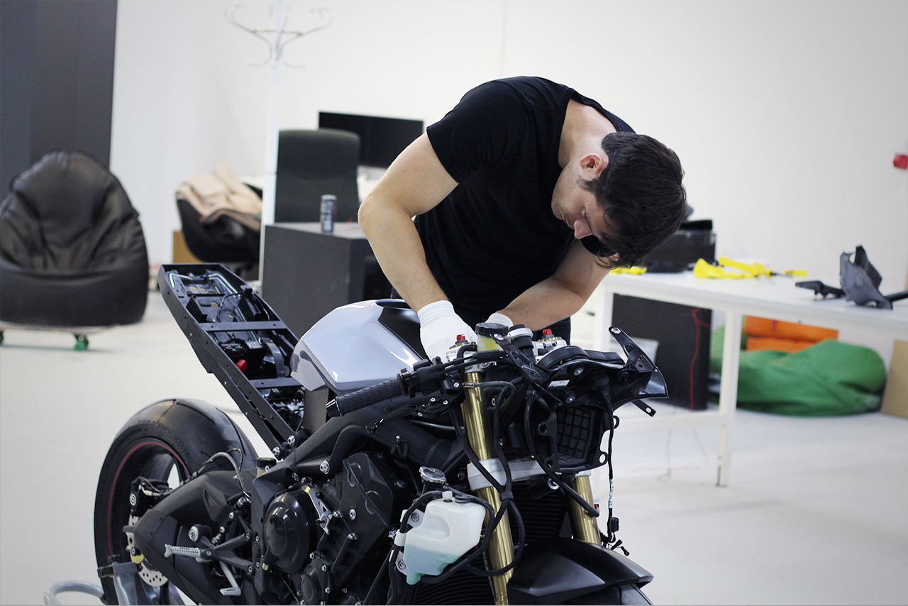 motorcycle，3D printing，Zortrax，assemble，