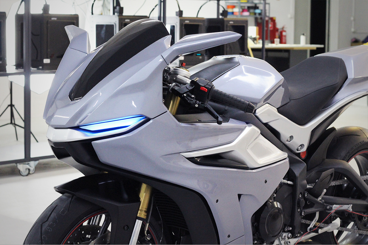 motorcycle，3D printing，Zortrax，assemble，