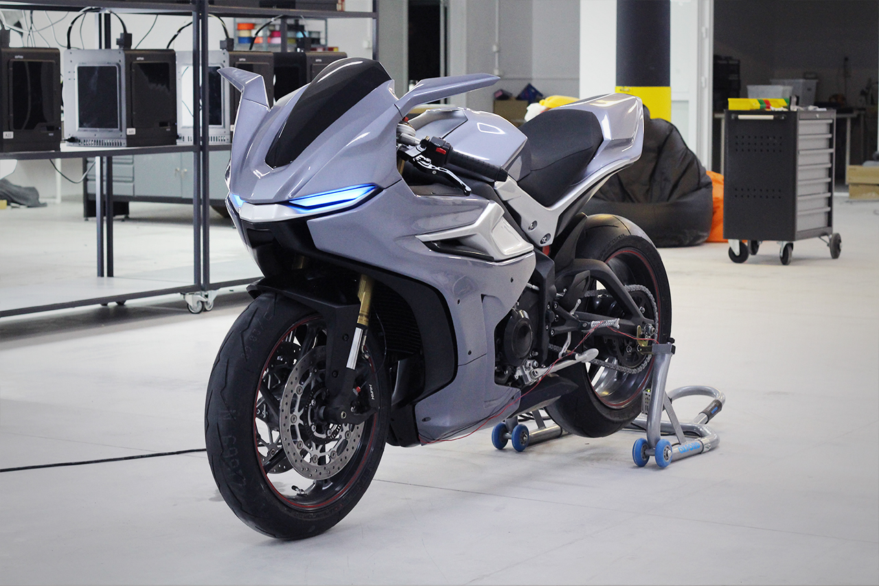 motorcycle，3D printing，Zortrax，assemble，