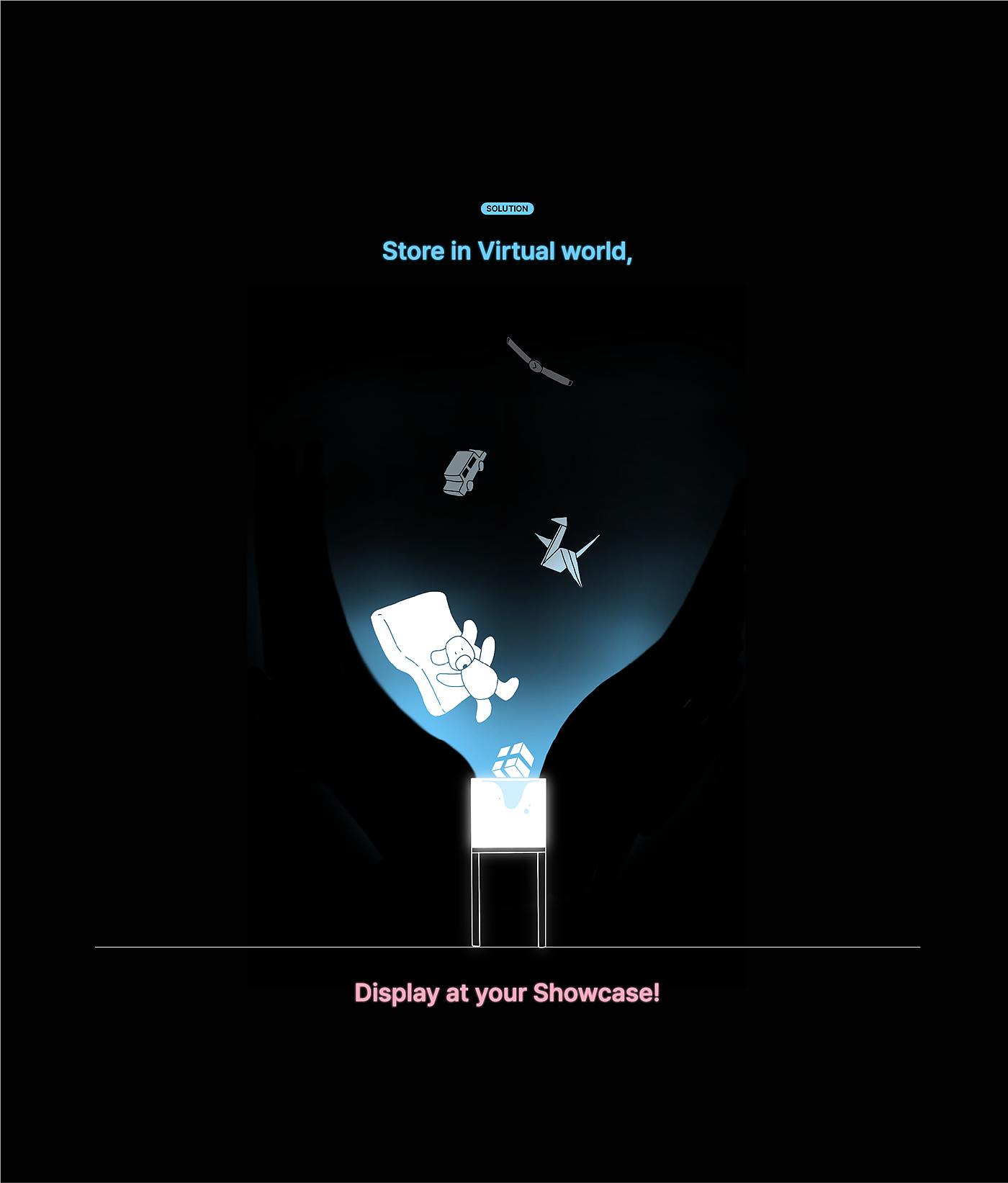 Hologram，conceptual design，Display cabinet，