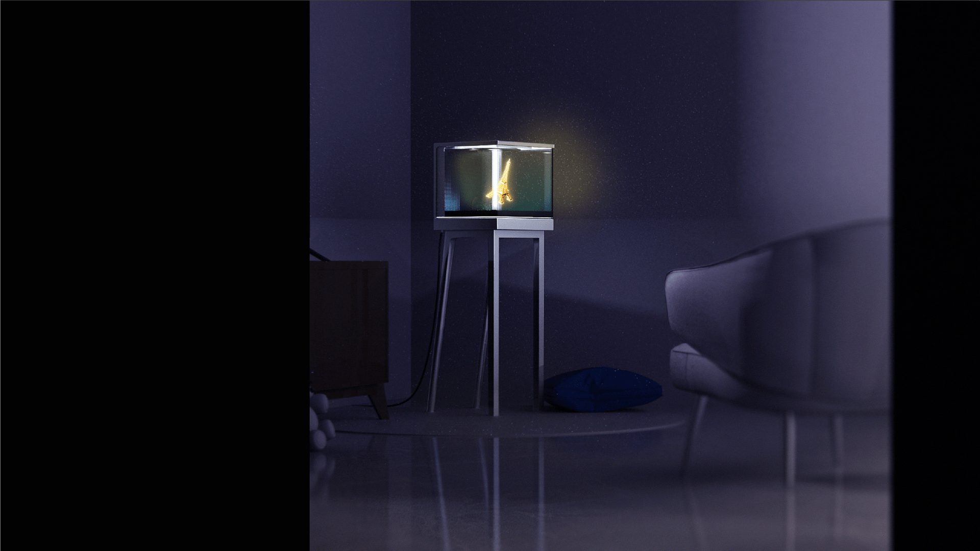 Hologram，conceptual design，Display cabinet，