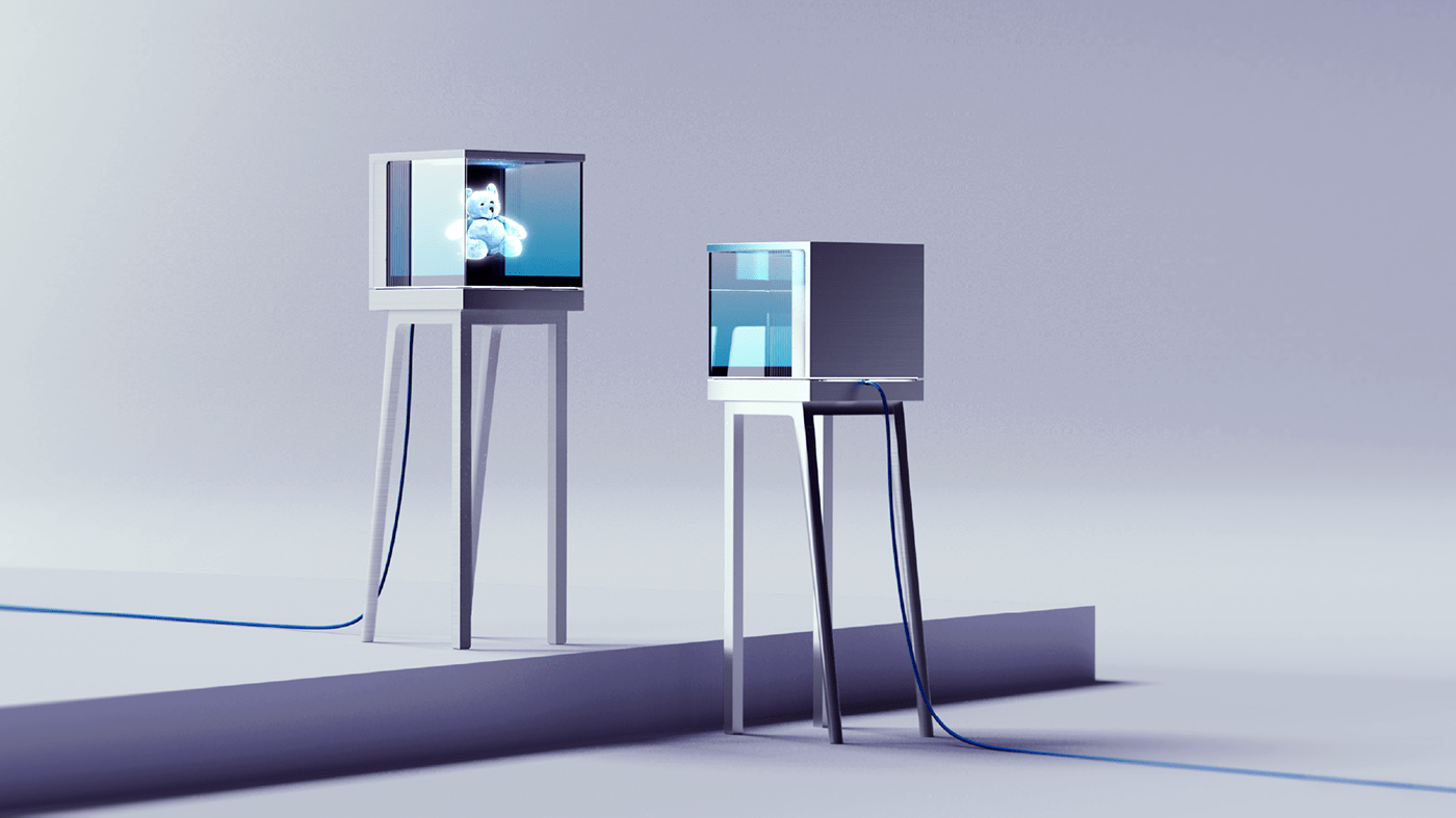Hologram，conceptual design，Display cabinet，