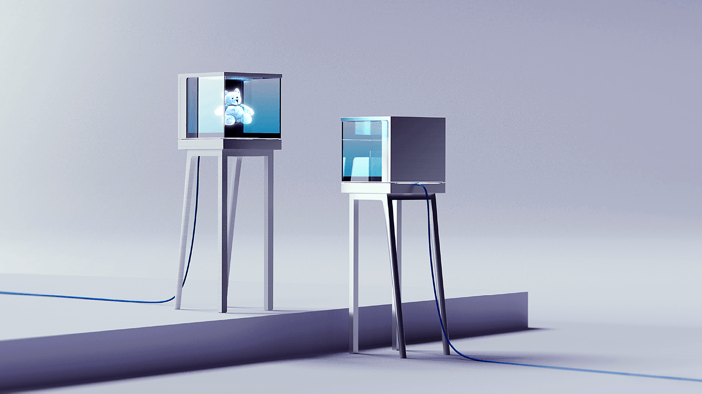 Hologram，conceptual design，Display cabinet，