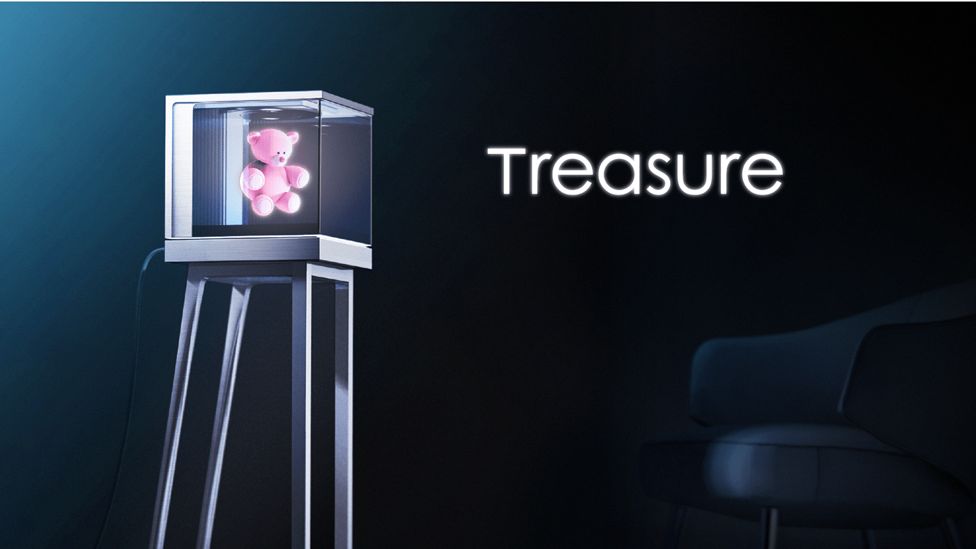 Hologram，conceptual design，Display cabinet，