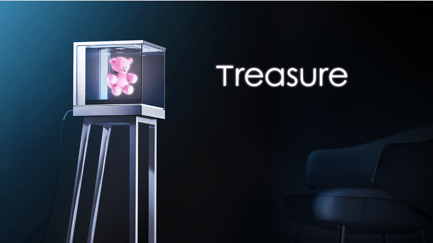 Hologram，conceptual design，Display cabinet，