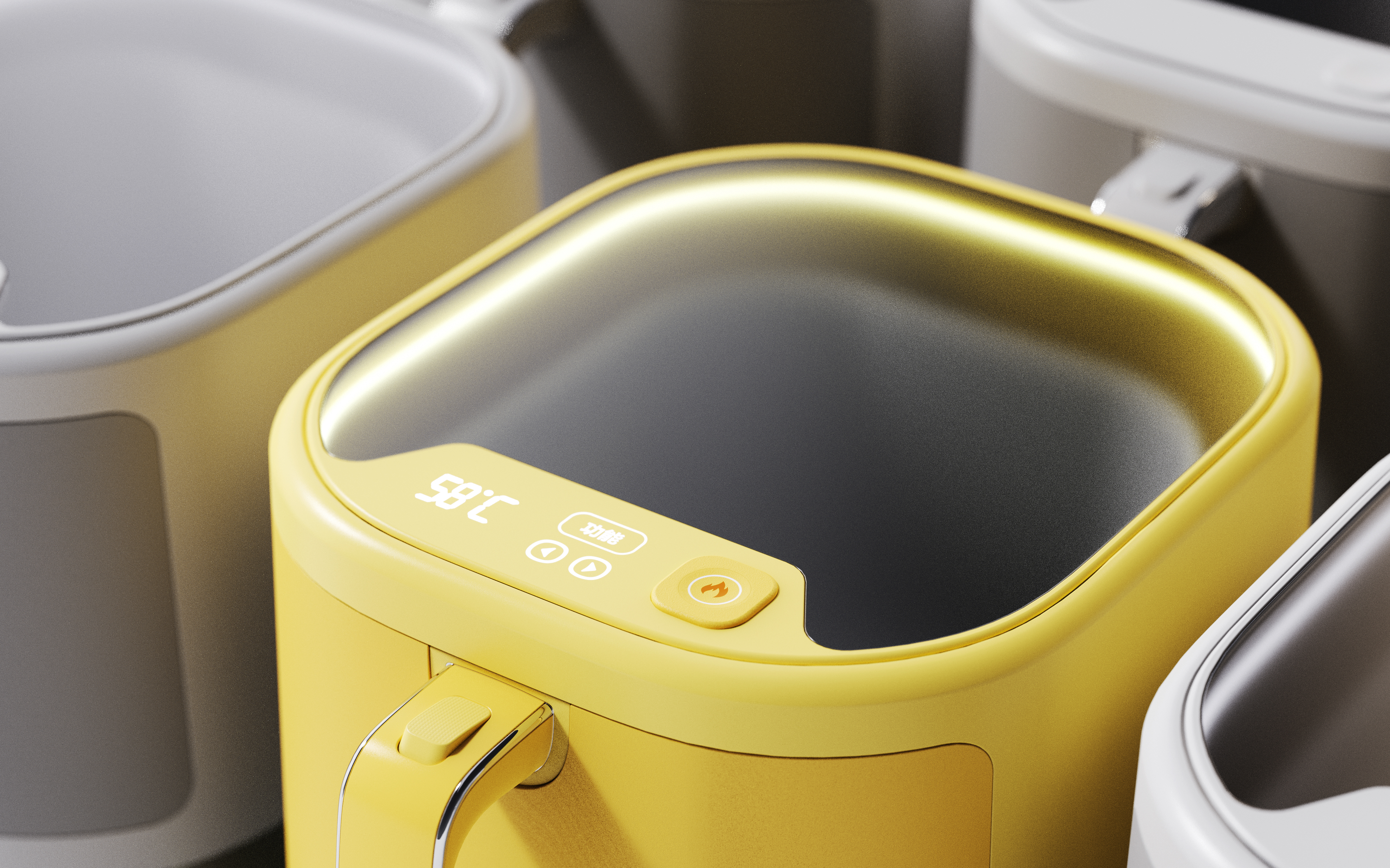 Household appliances，Air fryer，Young fashion，removable，Simple modeling，