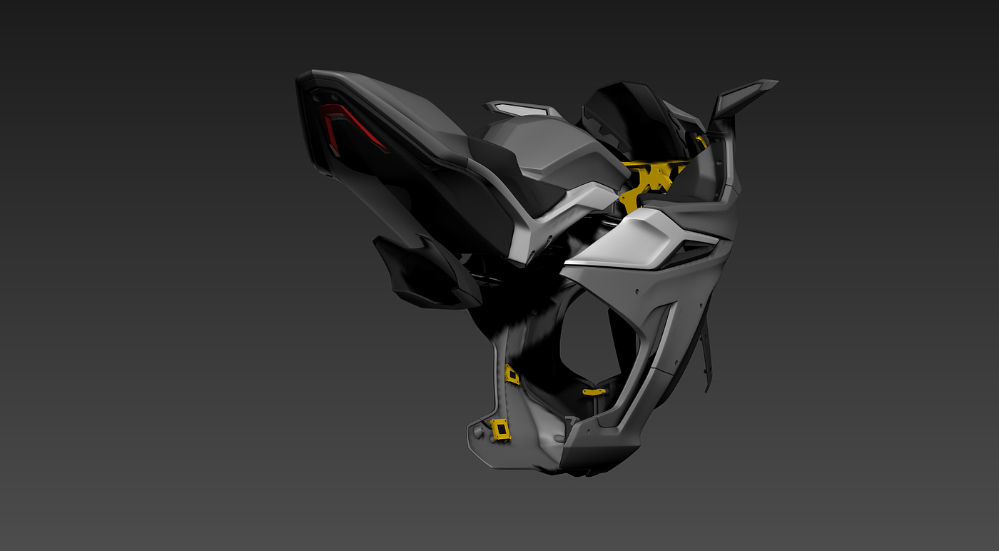 motorcycle，3D printing，Zortrax，assemble，