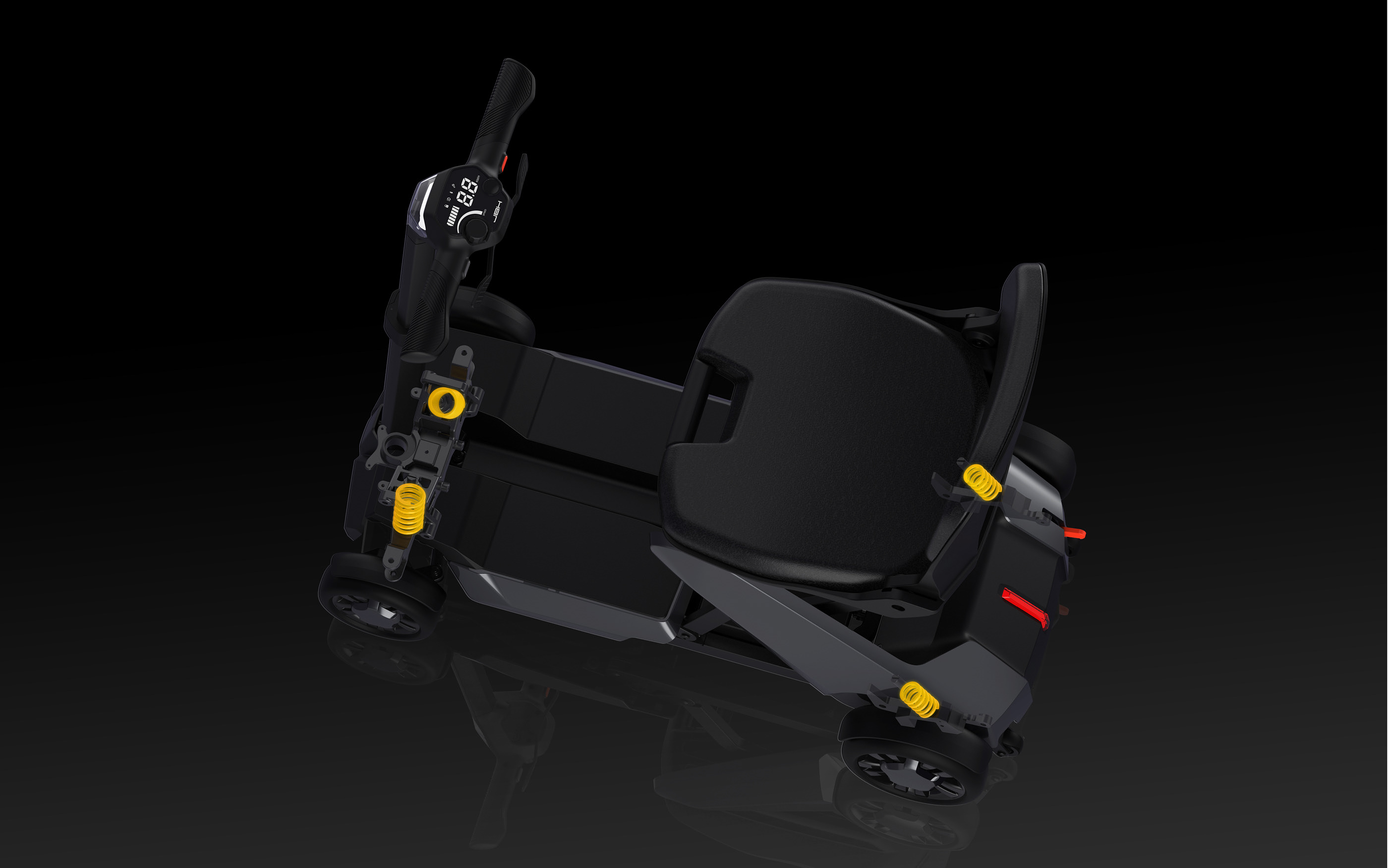 Scooter，aged，motion，fold，intelligence，