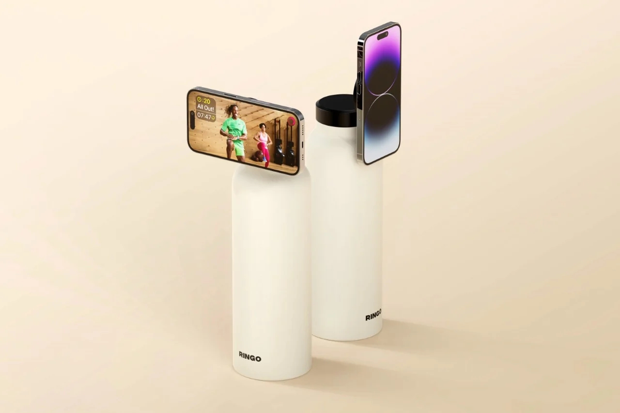 Ringo Bottle，Water cup，Mobile phone bracket，originality，