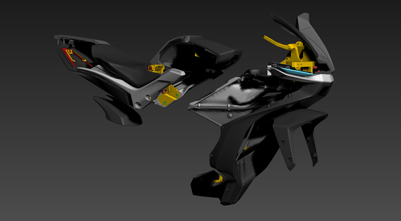 motorcycle，3D printing，Zortrax，assemble，
