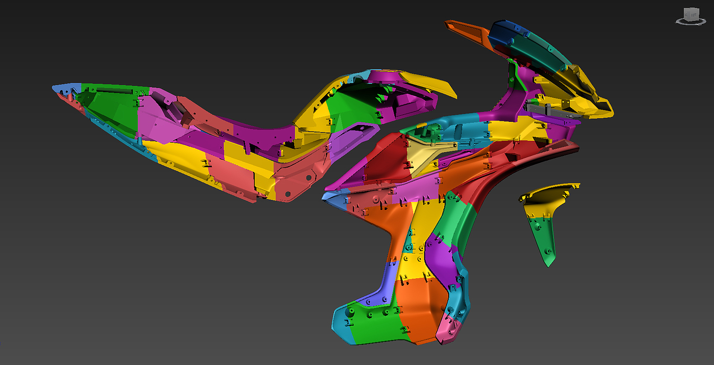 motorcycle，3D printing，Zortrax，assemble，