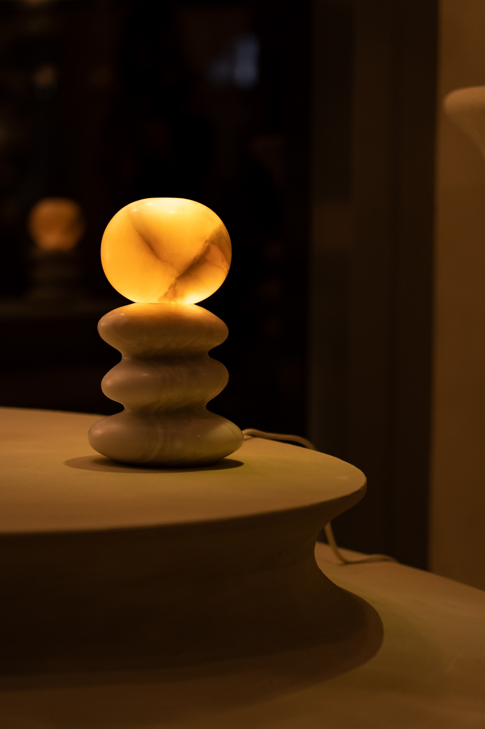 Fanji，Fnji，Stacked stone lamps，Marble，jade，Watermarks，Mingdu Design，