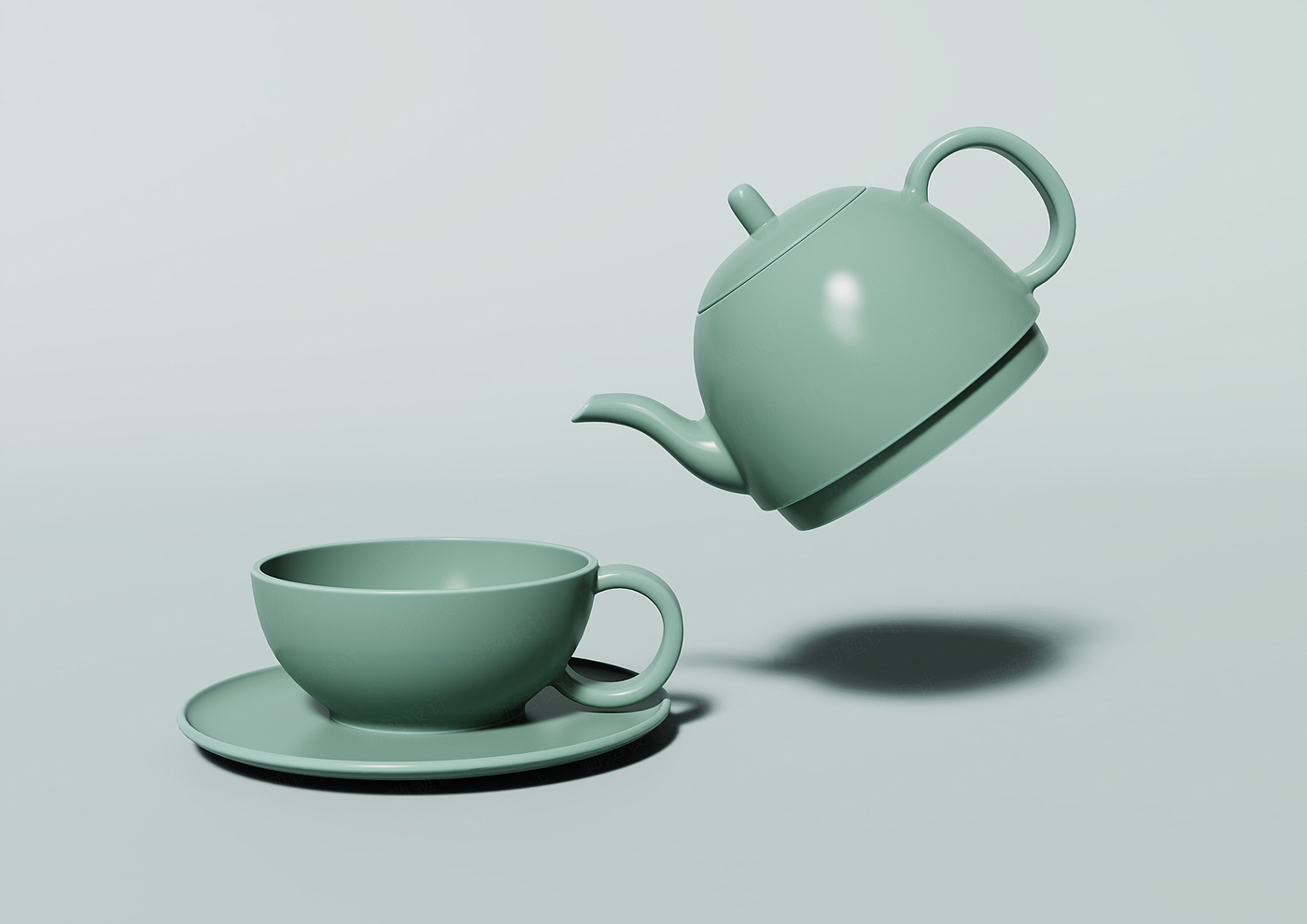 茶具，陶瓷，新中式，产品设计，生活美学，礼品，茶壶，杯子，