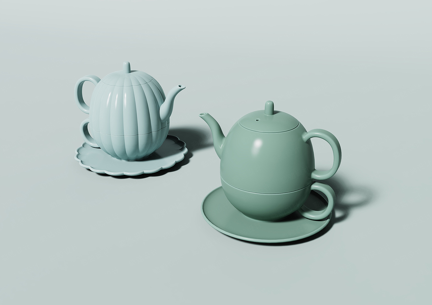 茶具，陶瓷，新中式，产品设计，生活美学，礼品，茶壶，杯子，