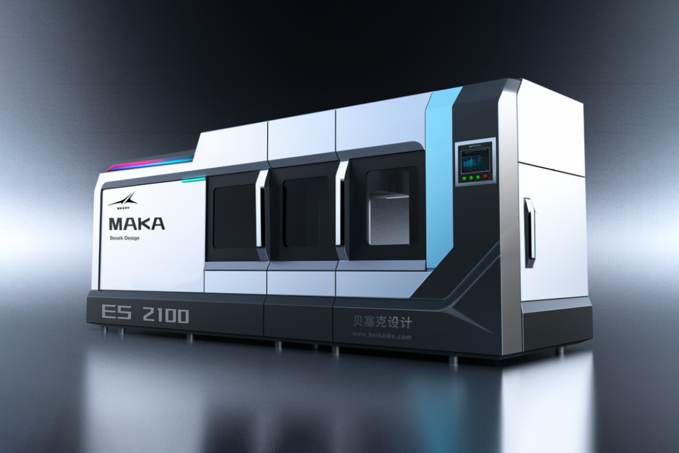 Equipment appearance design，equipment design ，Sheet metal equipment design，Laser cutting machine，Full cover laser cutting machine，Besek design，Sheet metal equipment，