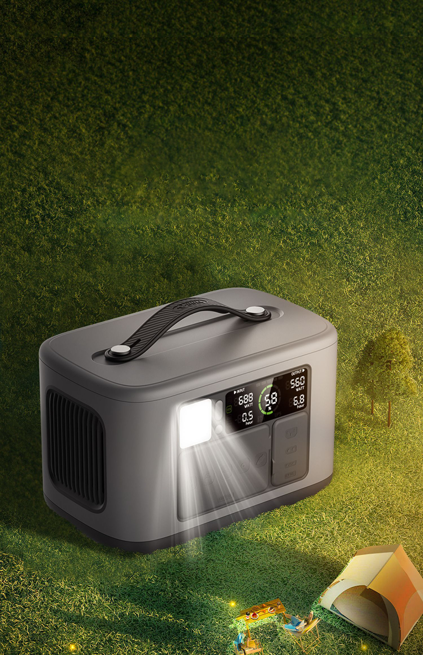 product design，industrial design，Appearance design，Outdoor power supply，portable source，Morgan Design，